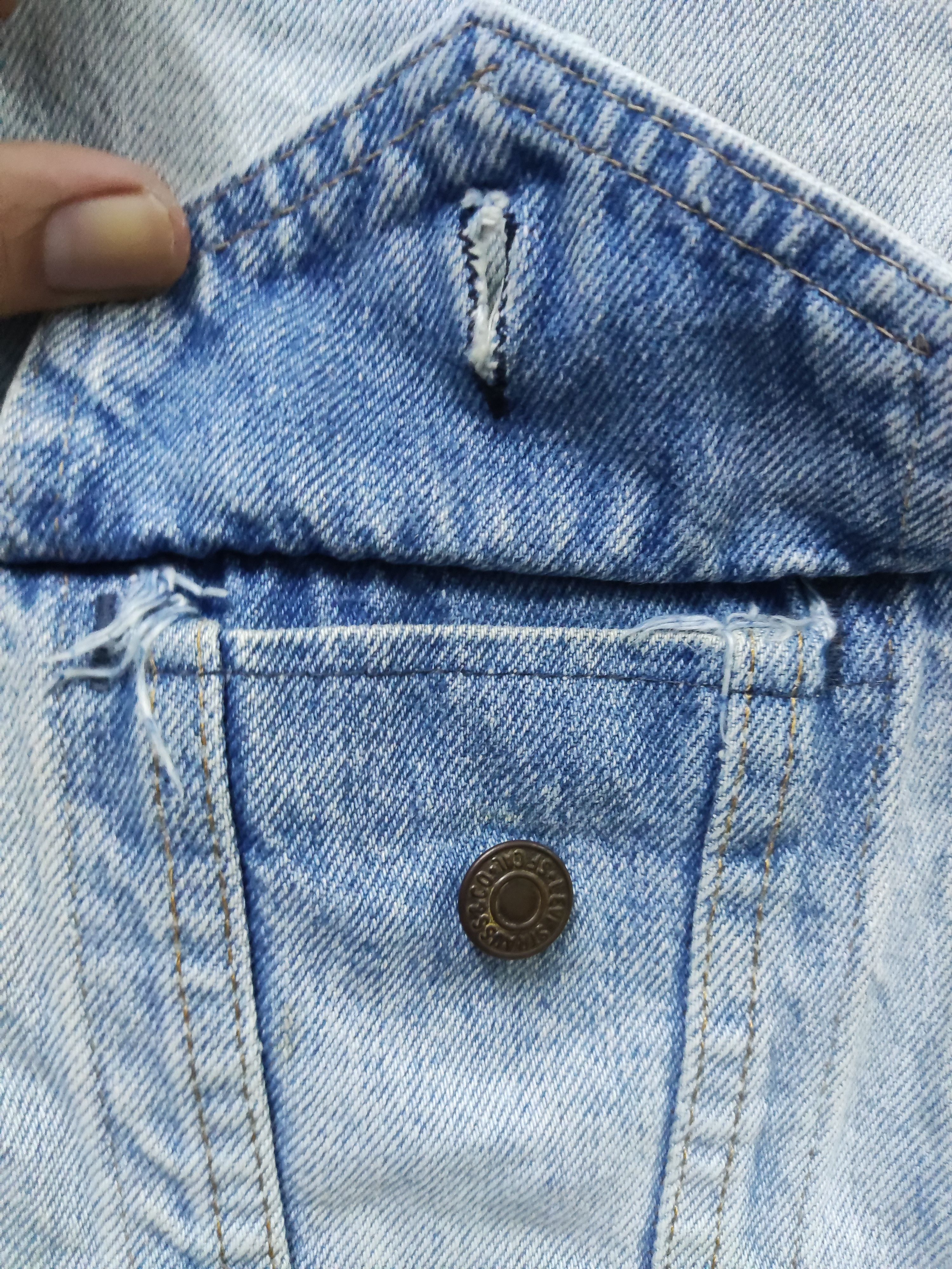 Levi's Vintage 70s Levis 07505-0217 Trucker Sleeveless Denim Jacket Size US M / EU 48-50 / 2 - 4 Thumbnail
