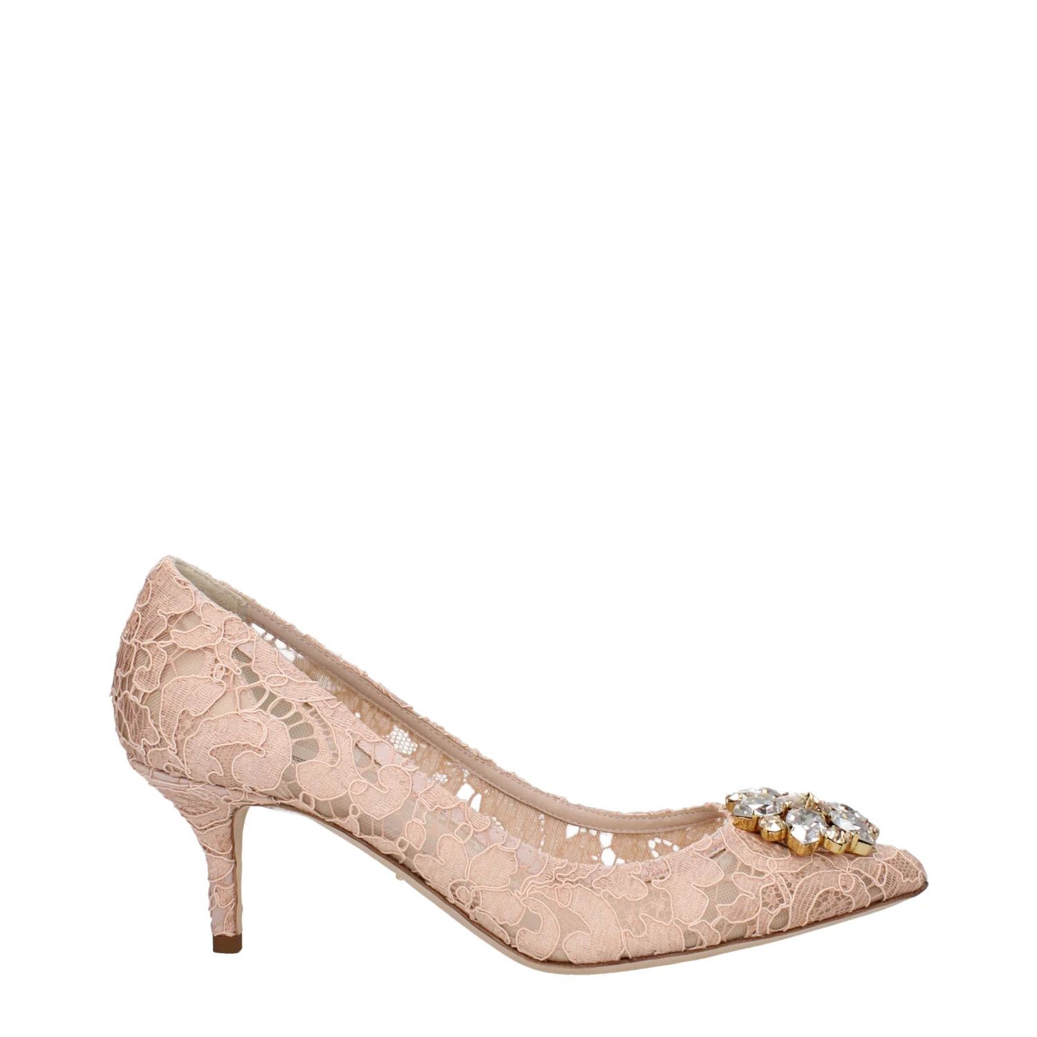 Dolce & Gabbana ob1o1e1124 Lace Pumps in Pink/Apricot Size US 9 / IT 39 - 1 Thumbnail