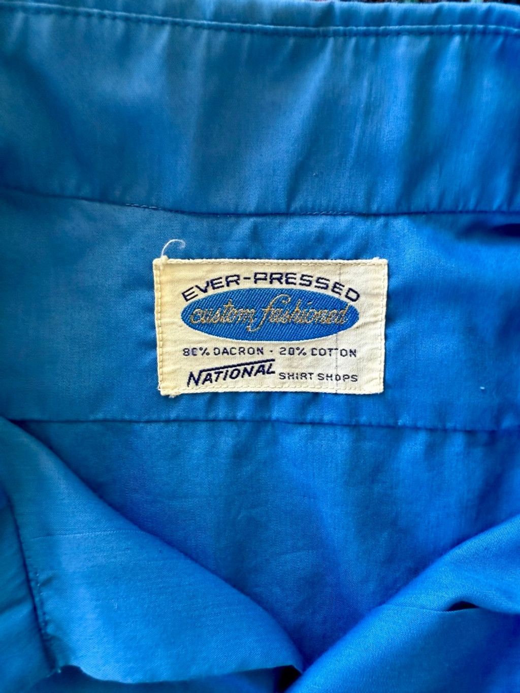 Vintage 60s Blue French Cuff Dress Shirt M Size US M / EU 48-50 / 2 - 4 Thumbnail