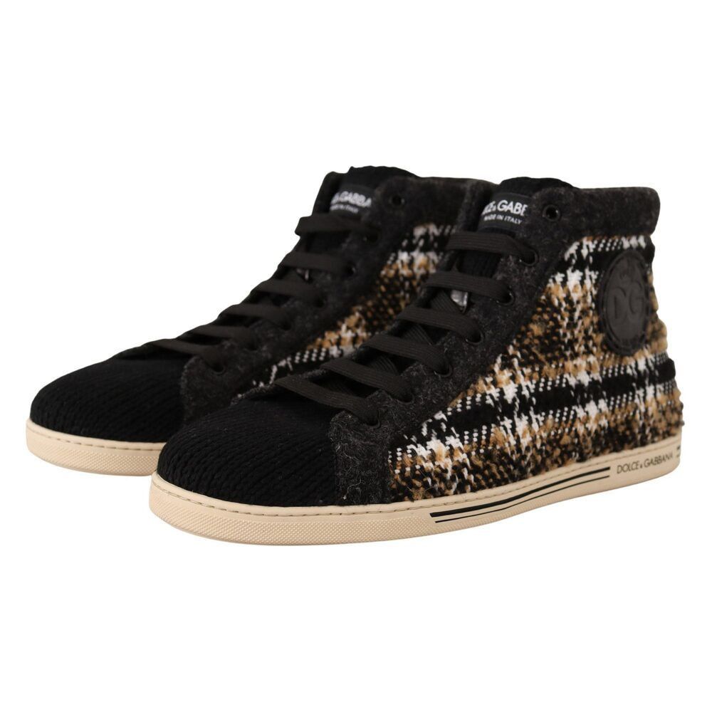 Dolce & Gabbana Dolce & Gabbana Beige High Top Fashion Sneakers Size US 11 / EU 44 - 5 Thumbnail