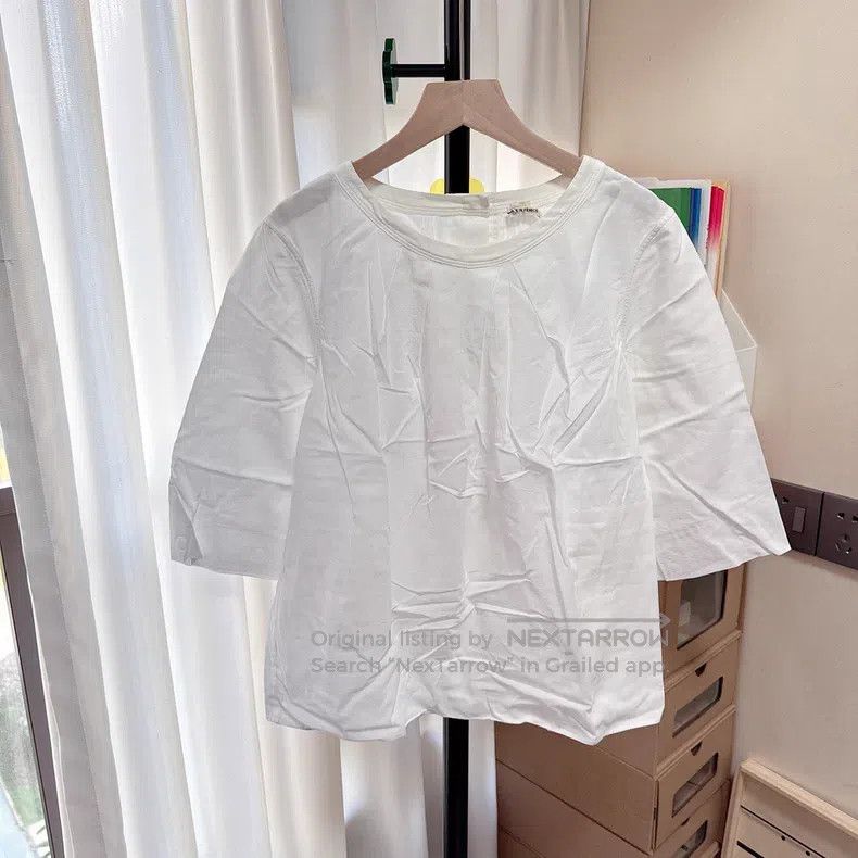 Hermes Hermes Ladies' Pure Cotton Short Sleeve Shirt Size XS / US 0-2 / IT 36-38 - 1 Thumbnail