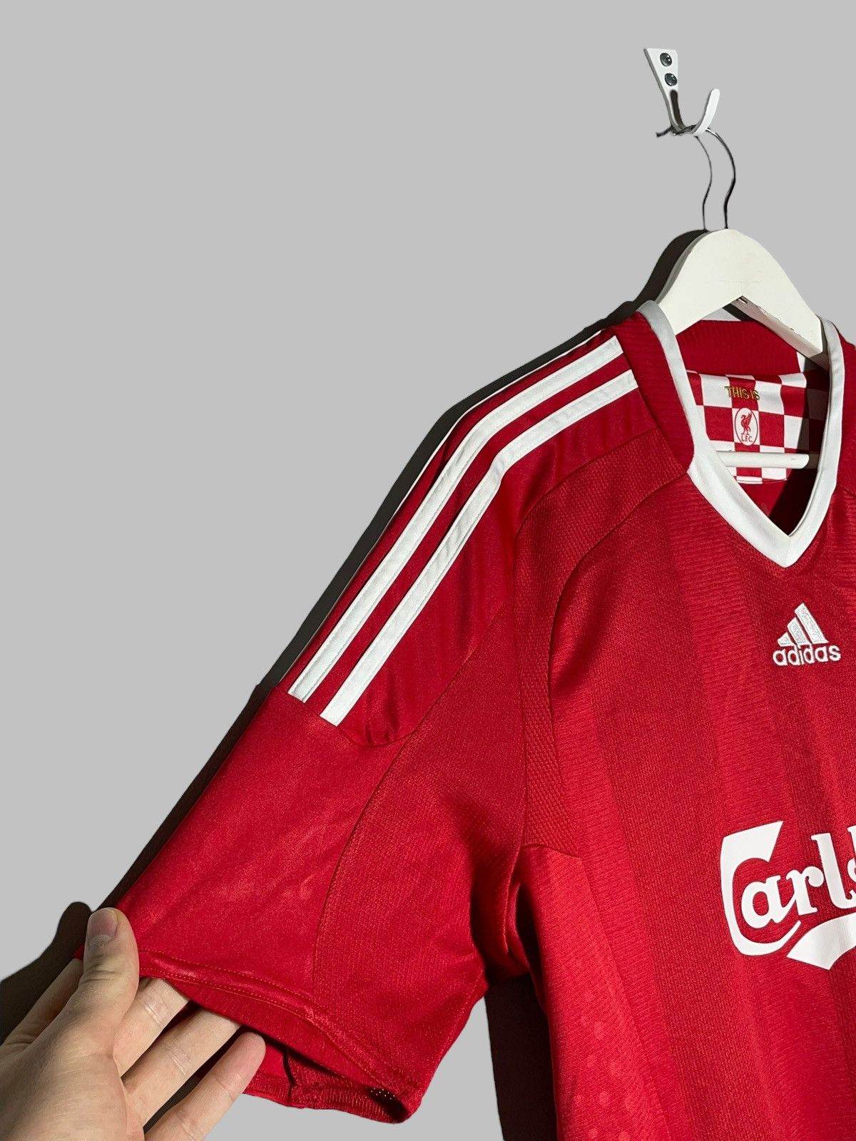 Adidas Liverpool FC Adidas 2008/09 Home Vintage Football Shirt Size US L / EU 52-54 / 3 - 3 Thumbnail