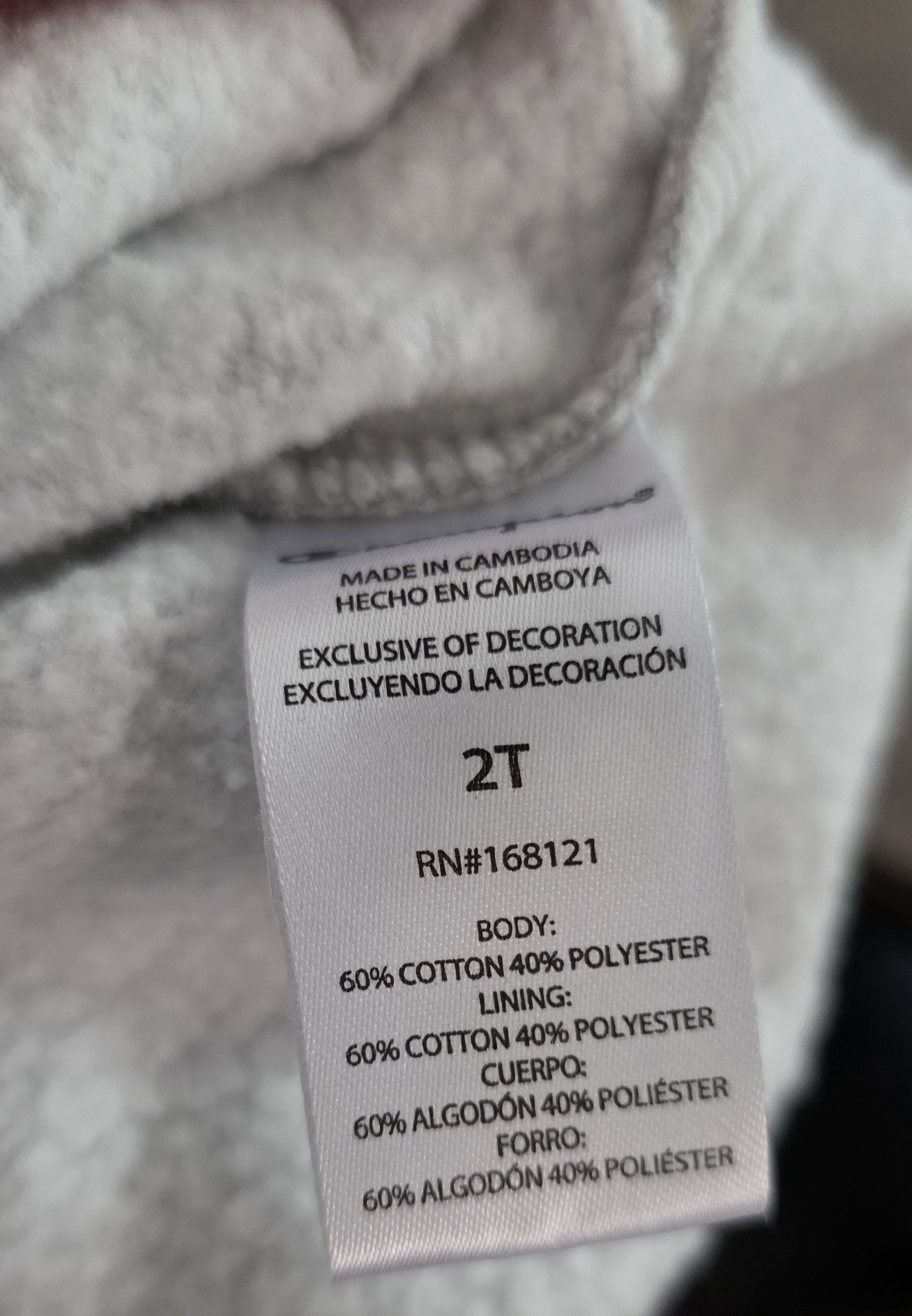 Champion Champion Gray Logo Hoodie 2T Size US XXS / EU 40 - 4 Thumbnail