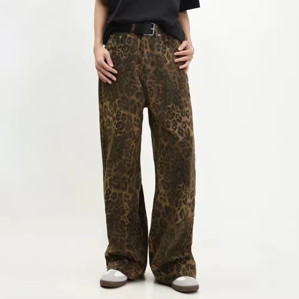 Japanese Brand Leopard print jeans Size US 33 - 5 Thumbnail