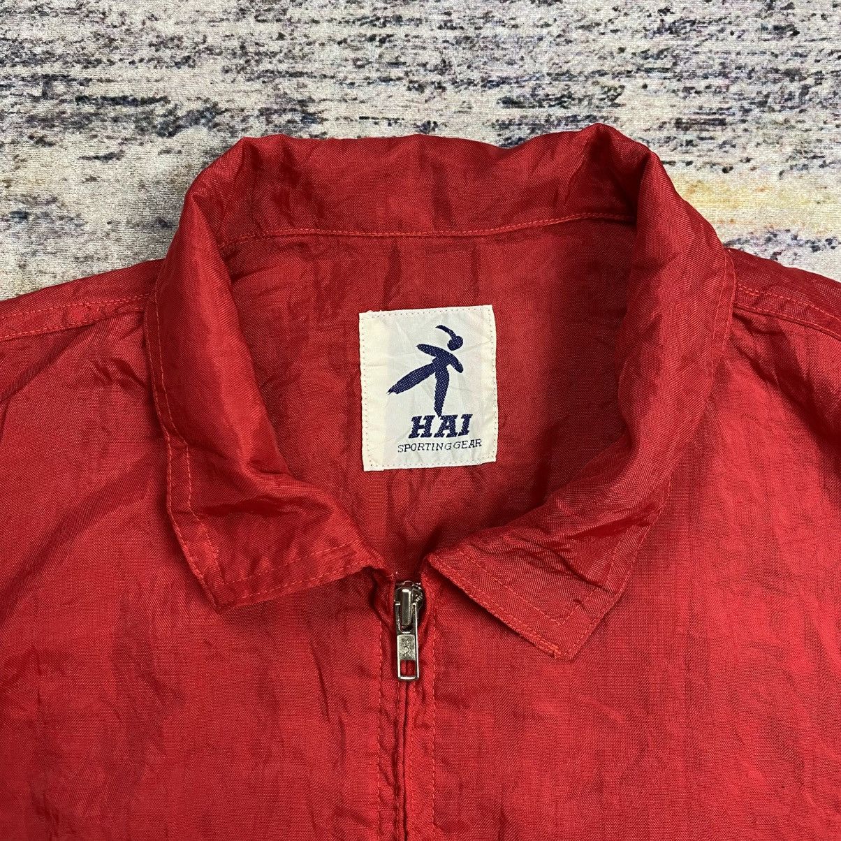 Hai Sporting Gear × Issey Miyake Vintage 90s Hai sporting gear big logo embroidery jacket Size US L / EU 52-54 / 3 - 6 Thumbnail