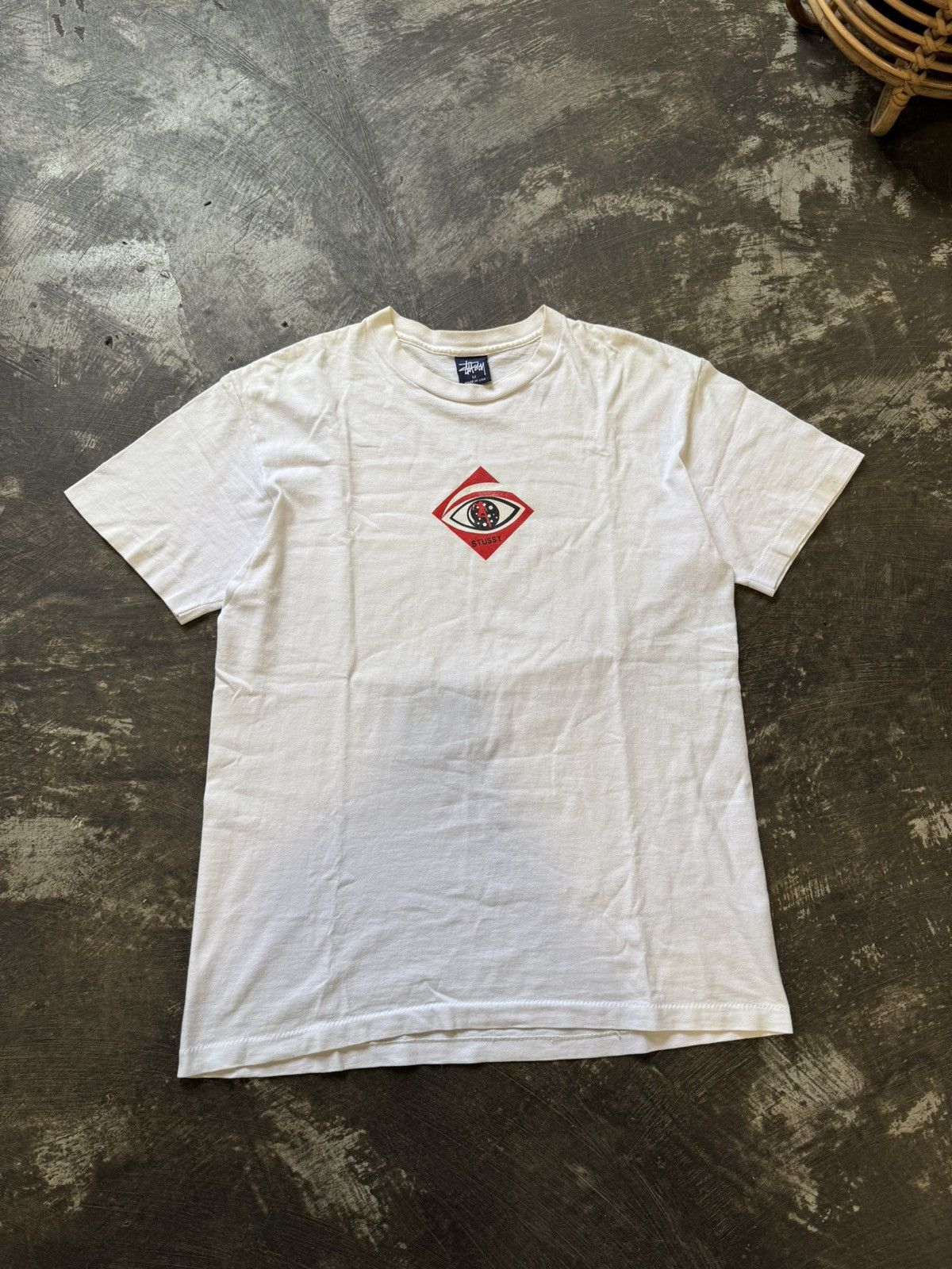 Stussy VINTAGE 90’S STUSSY ONE EYE T-SHIRT 🔥RARE🔥 Size US M / EU 48-50 / 2 - 1 Thumbnail