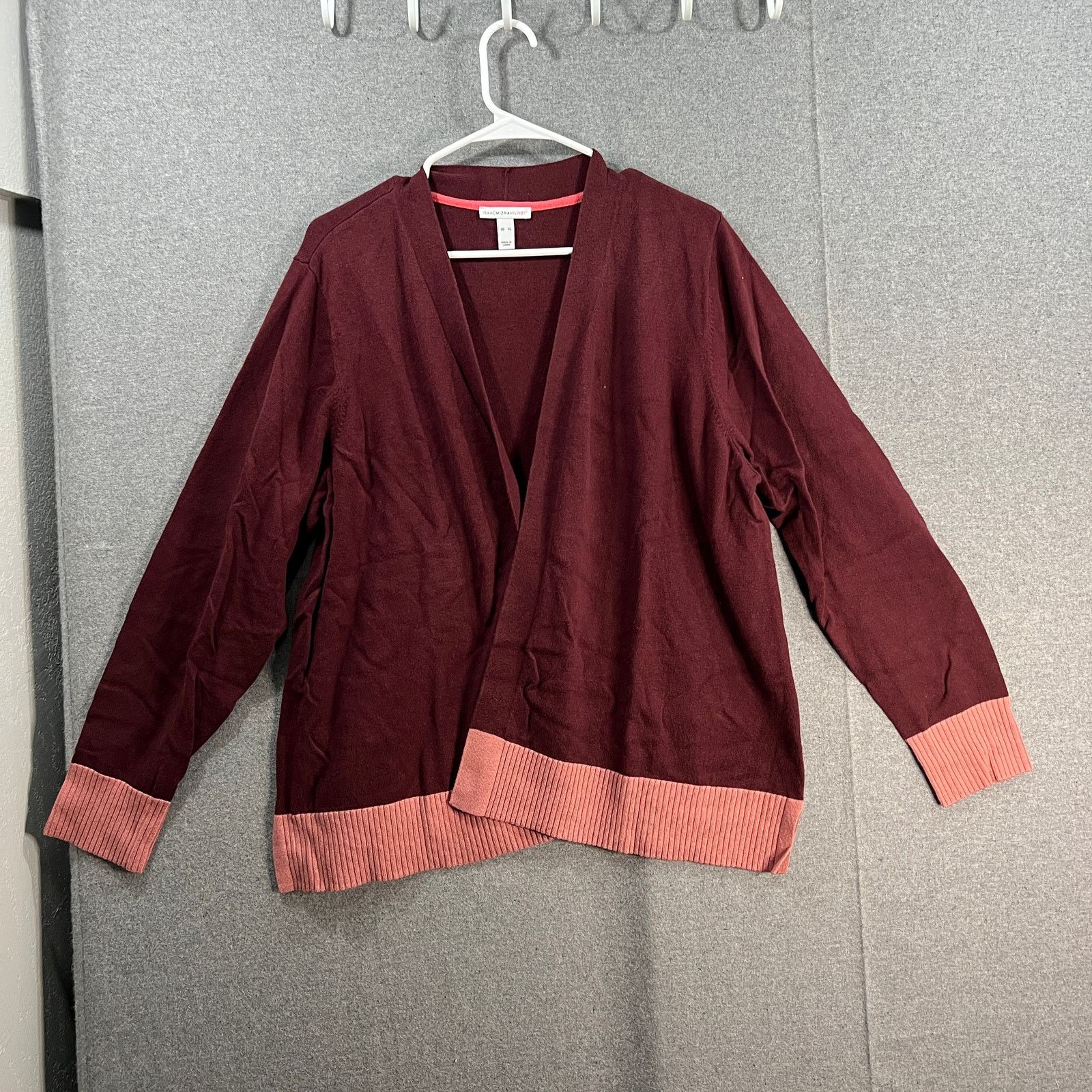 Isaac Mizrahi Isaac Mizrahi LIVE! Cardigan Sweater Dark Wine Size X-Large Size XL / US 12-14 / IT 48-50 - 1 Thumbnail