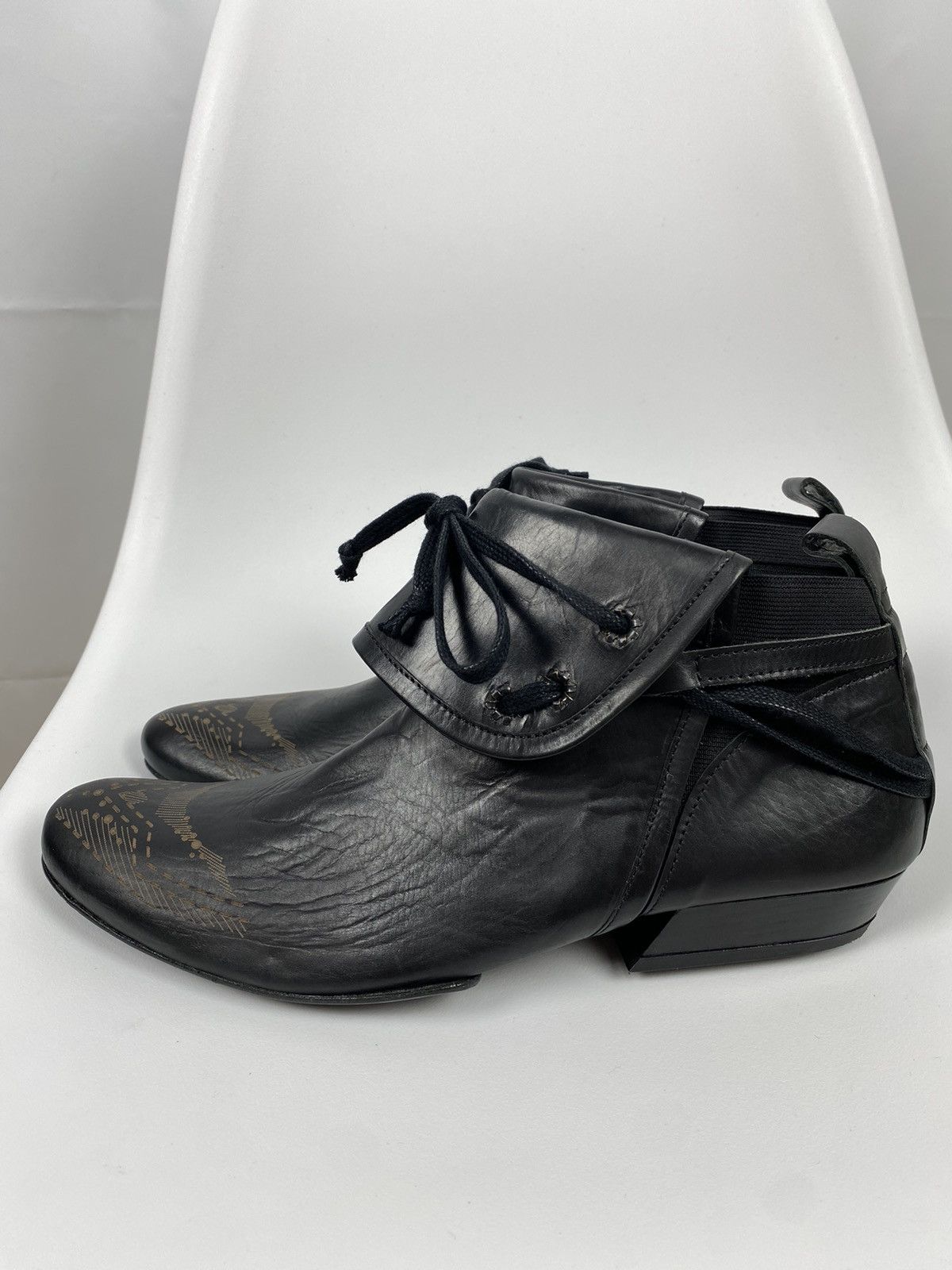 Marithe + Francois Girbaud Marithe Francois Girbaud Genuine Leather Boots Pattern 41 Size US 11 / IT 41 - 3 Thumbnail