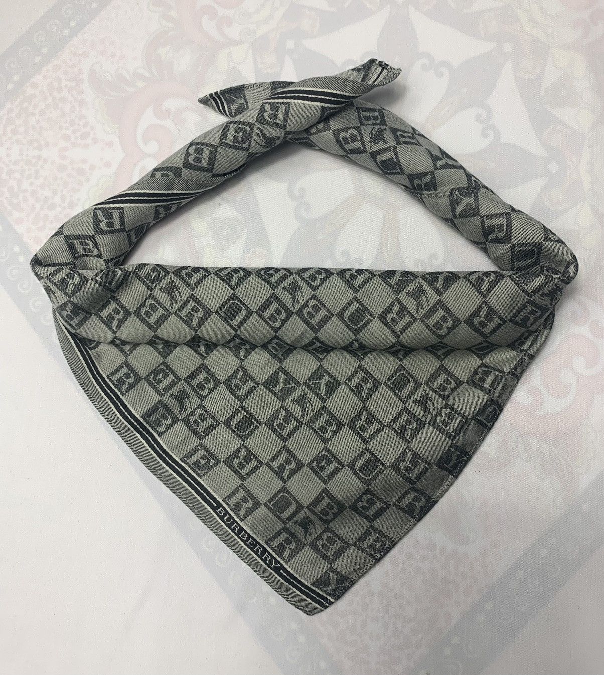 Burberry Vintage Burberry Handkerchief / Neckerchief / Bandana Size ONE SIZE - 2 Thumbnail