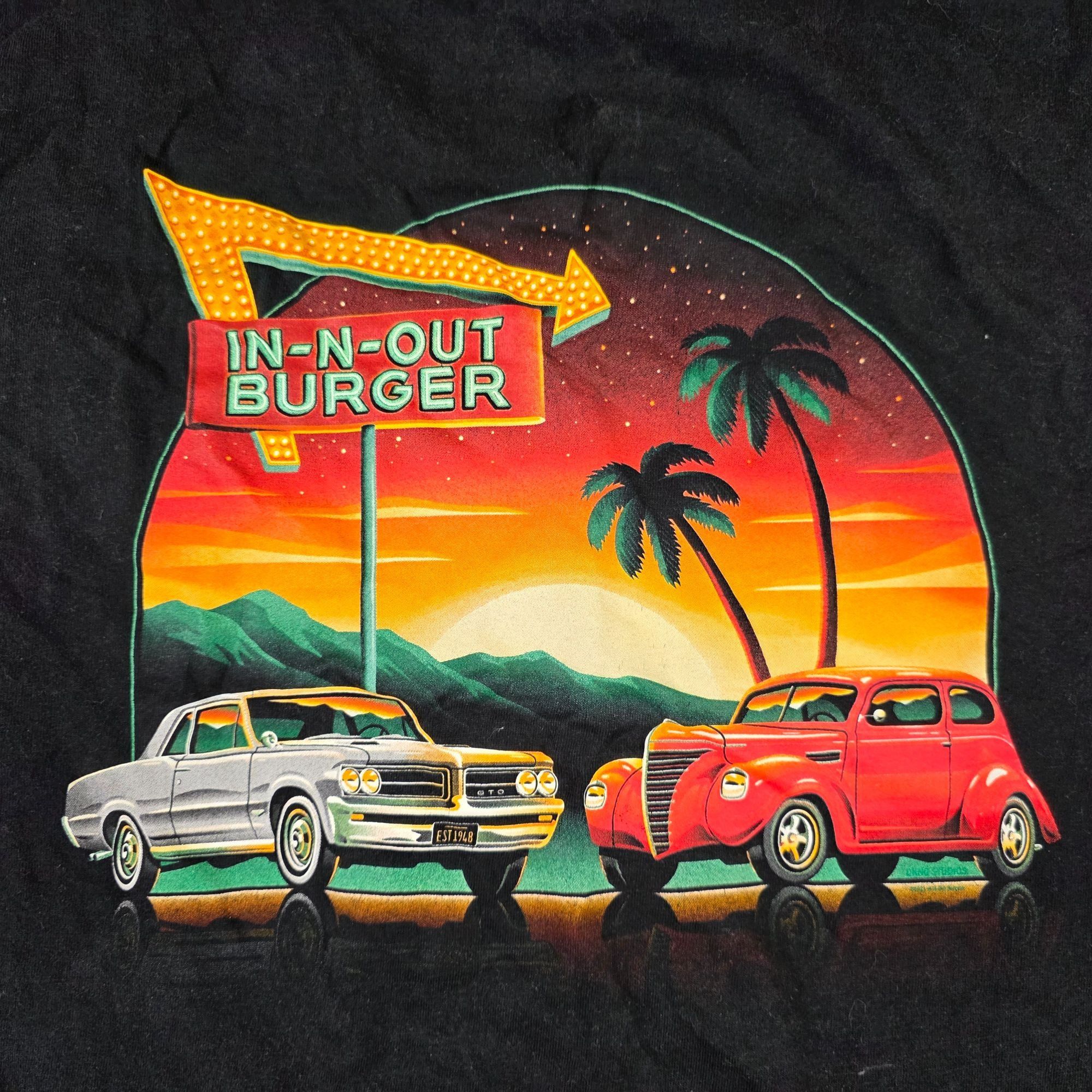 Other In-N-Out Burger T-Shirt Men Large Black Shirt California Sun Size US L / EU 52-54 / 3 - 2 Thumbnail