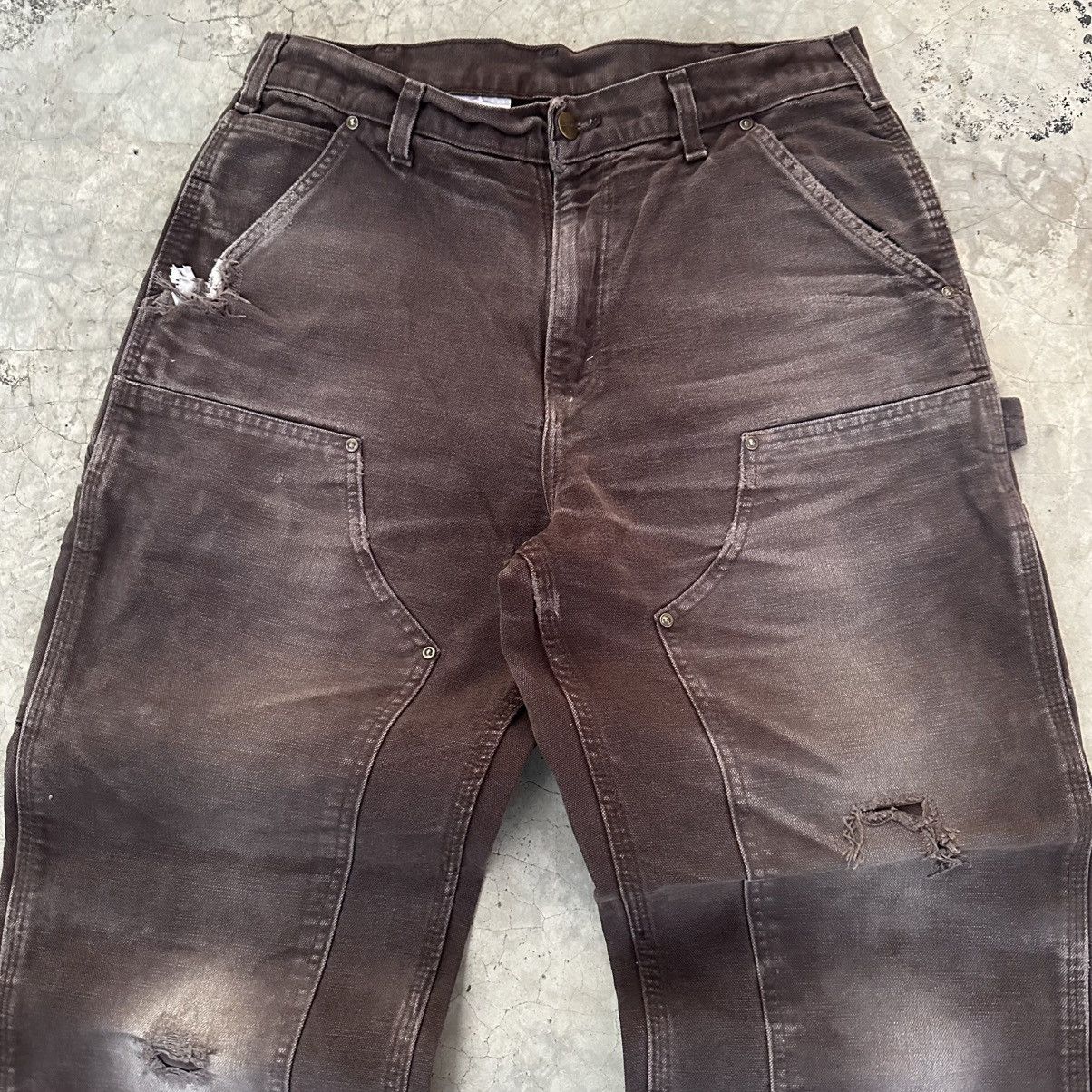 Carhartt (32x30) Crazy Vintage Y2K Distressed Carhartt Double Knee Size US 32 / EU 48 - 9 Thumbnail
