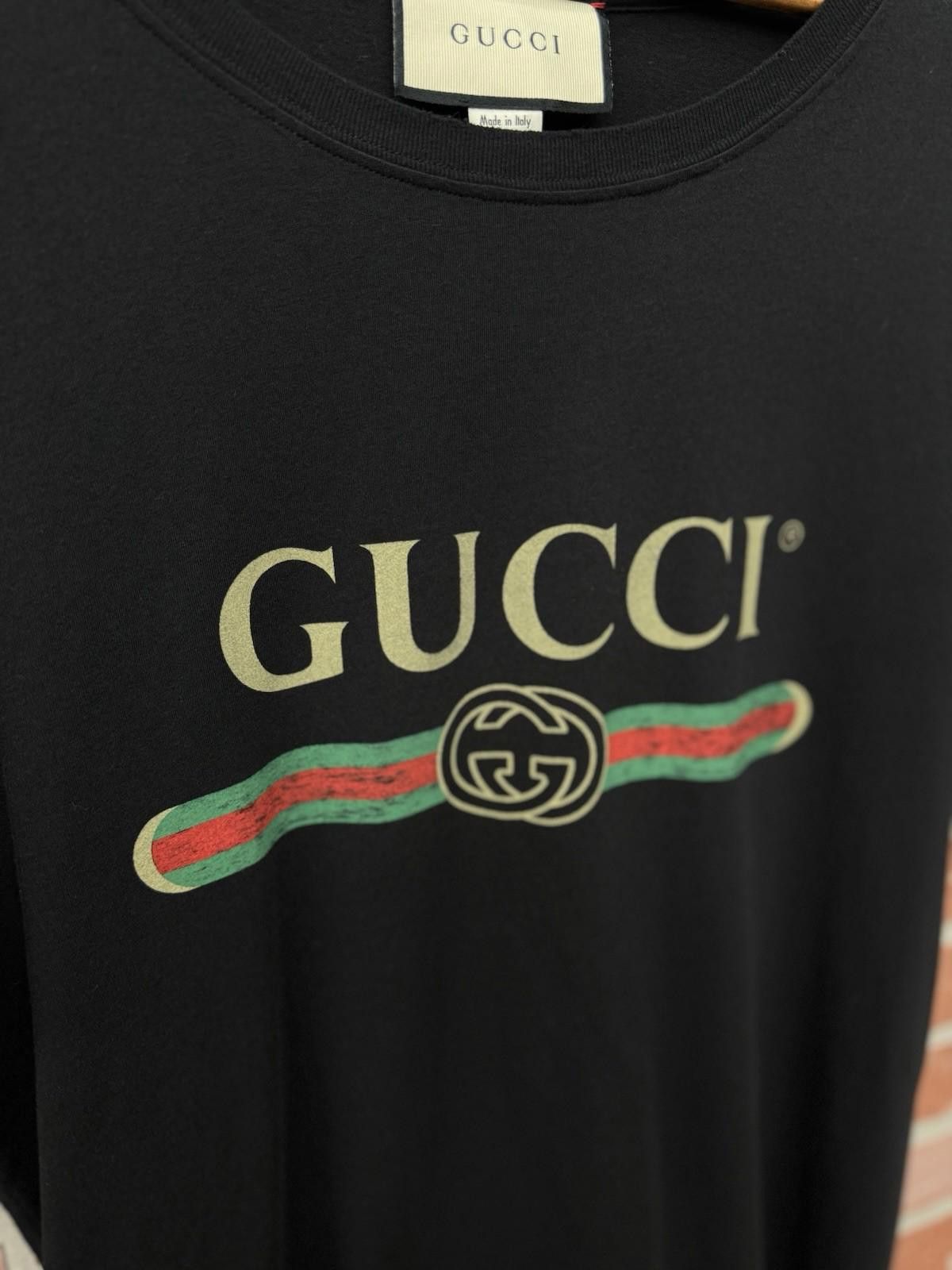 Gucci Gucci Black Basic Logo Cotton Men's T-Shirt Men’s Size (M) Size US M / EU 48-50 / 2 - 7 Thumbnail