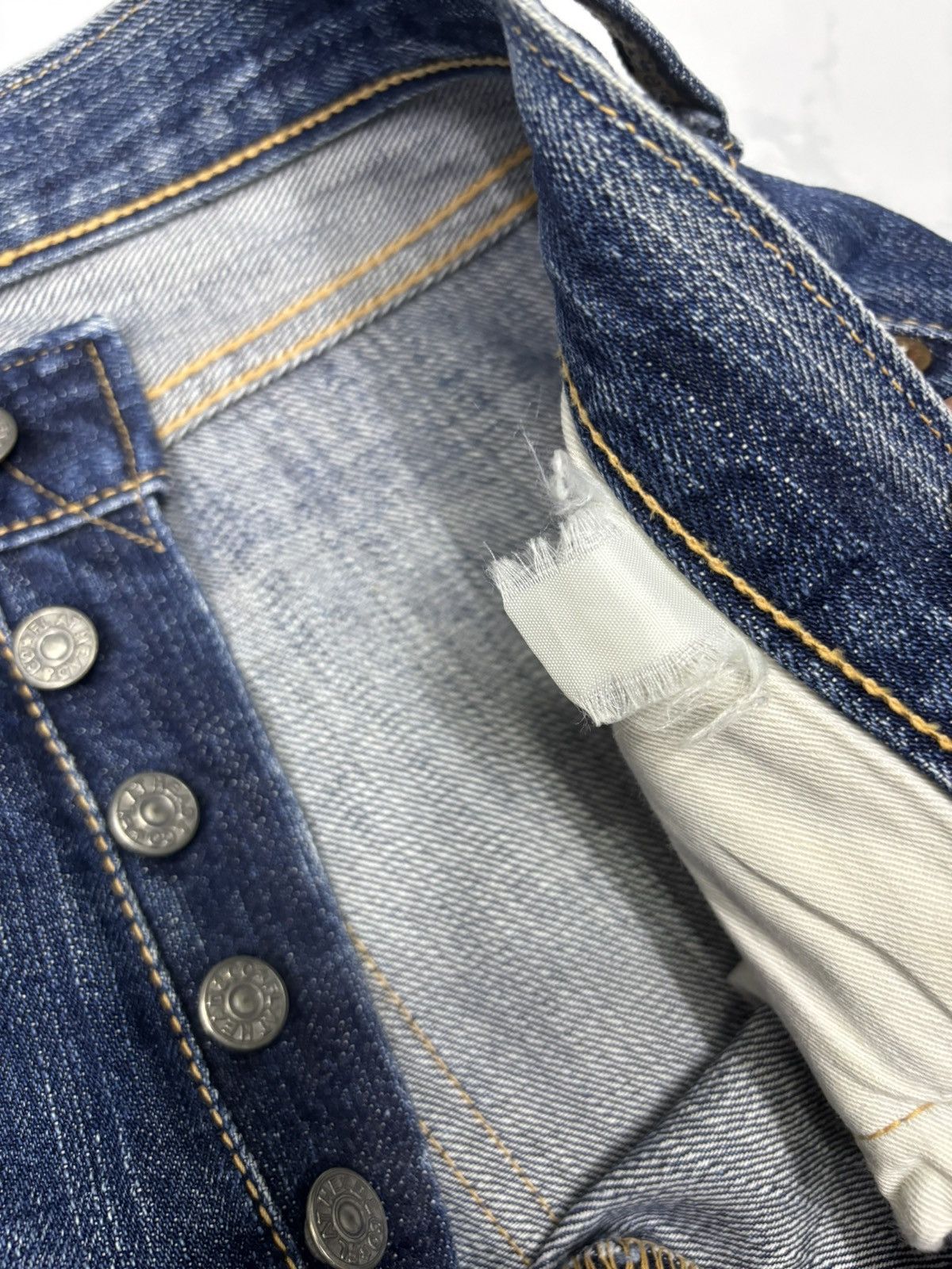 The Flat Head 🔥VTG THE FLAT HEAD SELVEDGE DENIM JEANS Size US 30 / EU 46 - 11 Thumbnail
