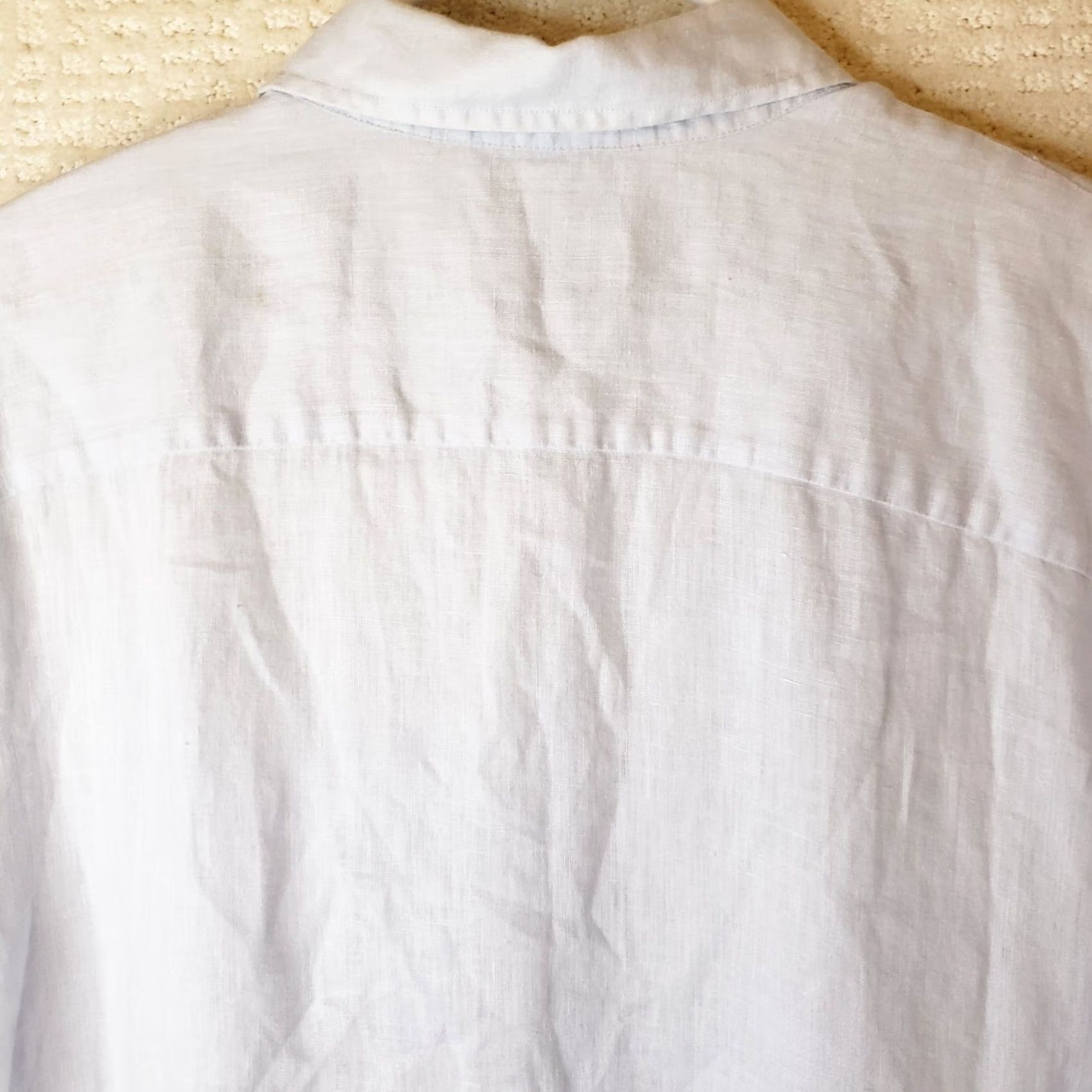 Calvin Klein Calvin Klein Linen Shirt Men's L Pale Blue Button Up Casual Short Sleeve Size US L / EU 52-54 / 3 - 6 Thumbnail