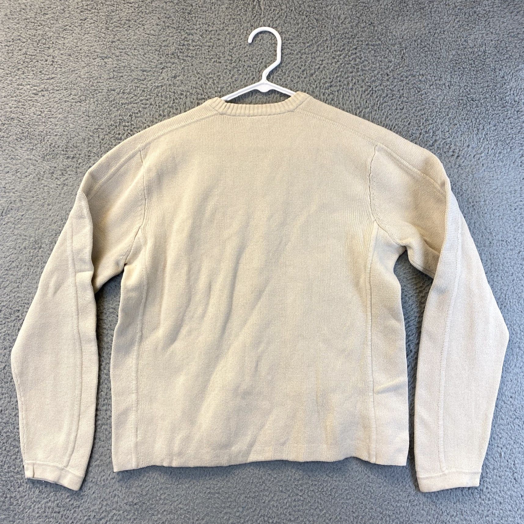 Gap Gap Sweater Mens Medium Beige Pullover Knit Crew Neck Cotton Blend Classic Modern Autumn Winter Casual, Regular Fit Mens 72-31 Size US M / EU 48-50 / 2 - 6 Thumbnail