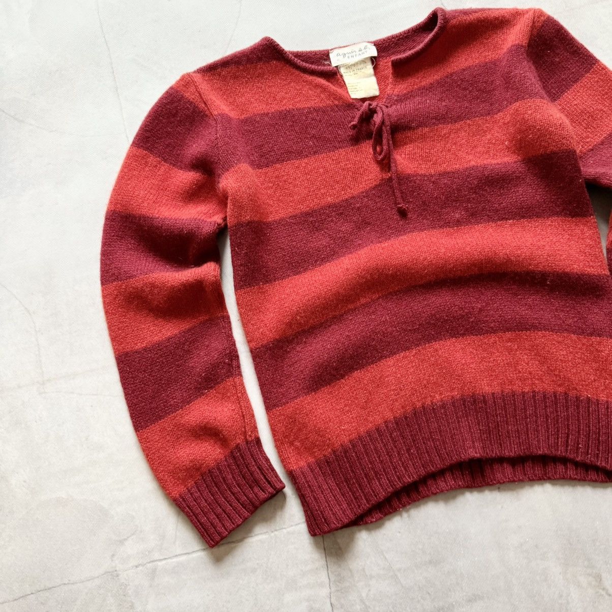 agnes b. Vintage Agnes B Striped France Sweater Cop Copine Vibe Size XS / US 0-2 / IT 36-38 - 3 Thumbnail