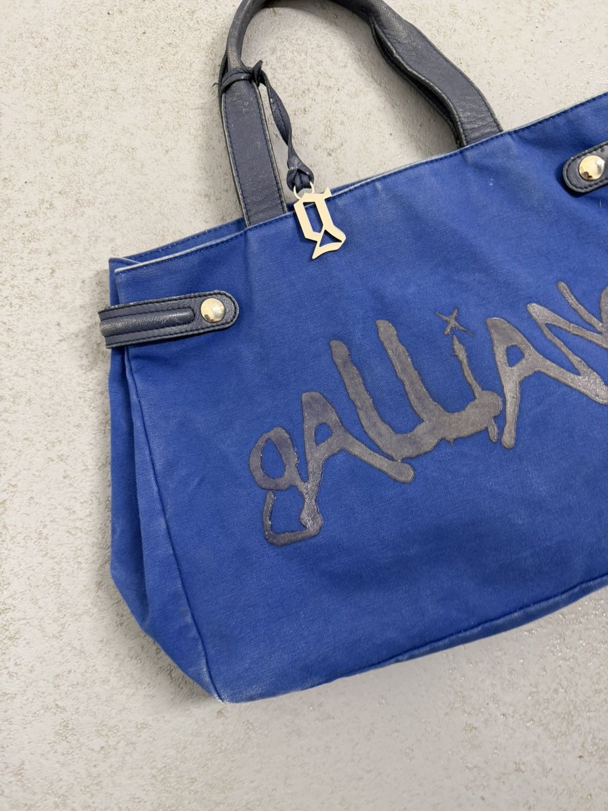John Galliano Vintage 00s John Galliano Logo Cotton Bag Size ONE SIZE - 5 Thumbnail