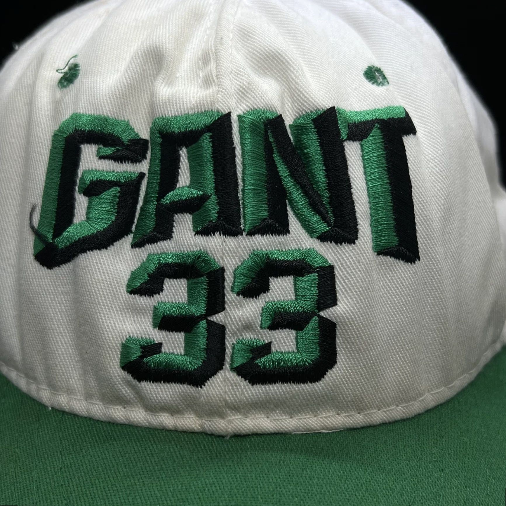 Gant VINTAGE AJD USA Handsome Harry GANT #33 Adjustable Snapback Ball Cap Hat White Men Adjustable Snapback NASCAR Hat White Size ONE SIZE - 2 Thumbnail