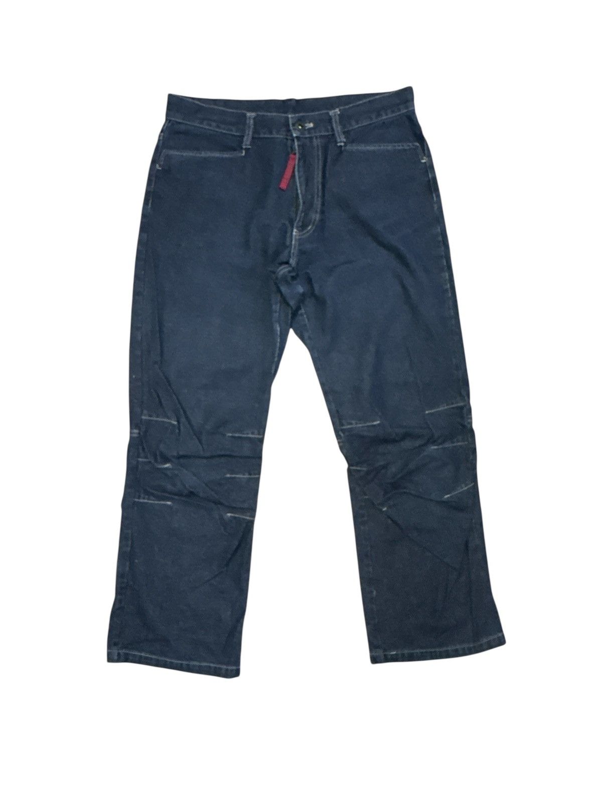 291295=Homme 291295 HOMME SPELLOUT THREE QUARTER DENIM PANTS Size US 32 / EU 48 - 2 Thumbnail