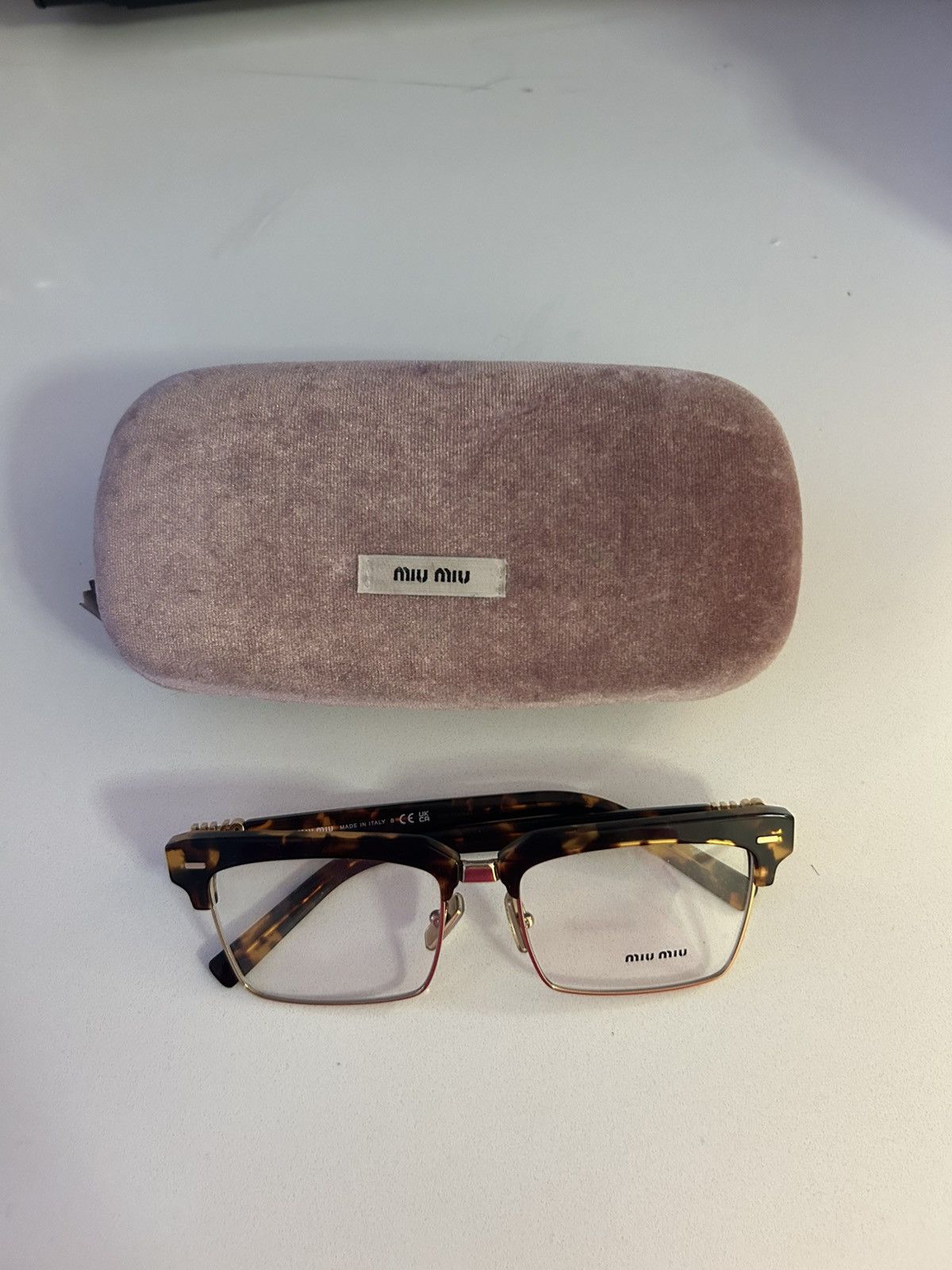 Miu Miu Miu Miu Runway Eye Glasses Size ONE SIZE - 4 Thumbnail