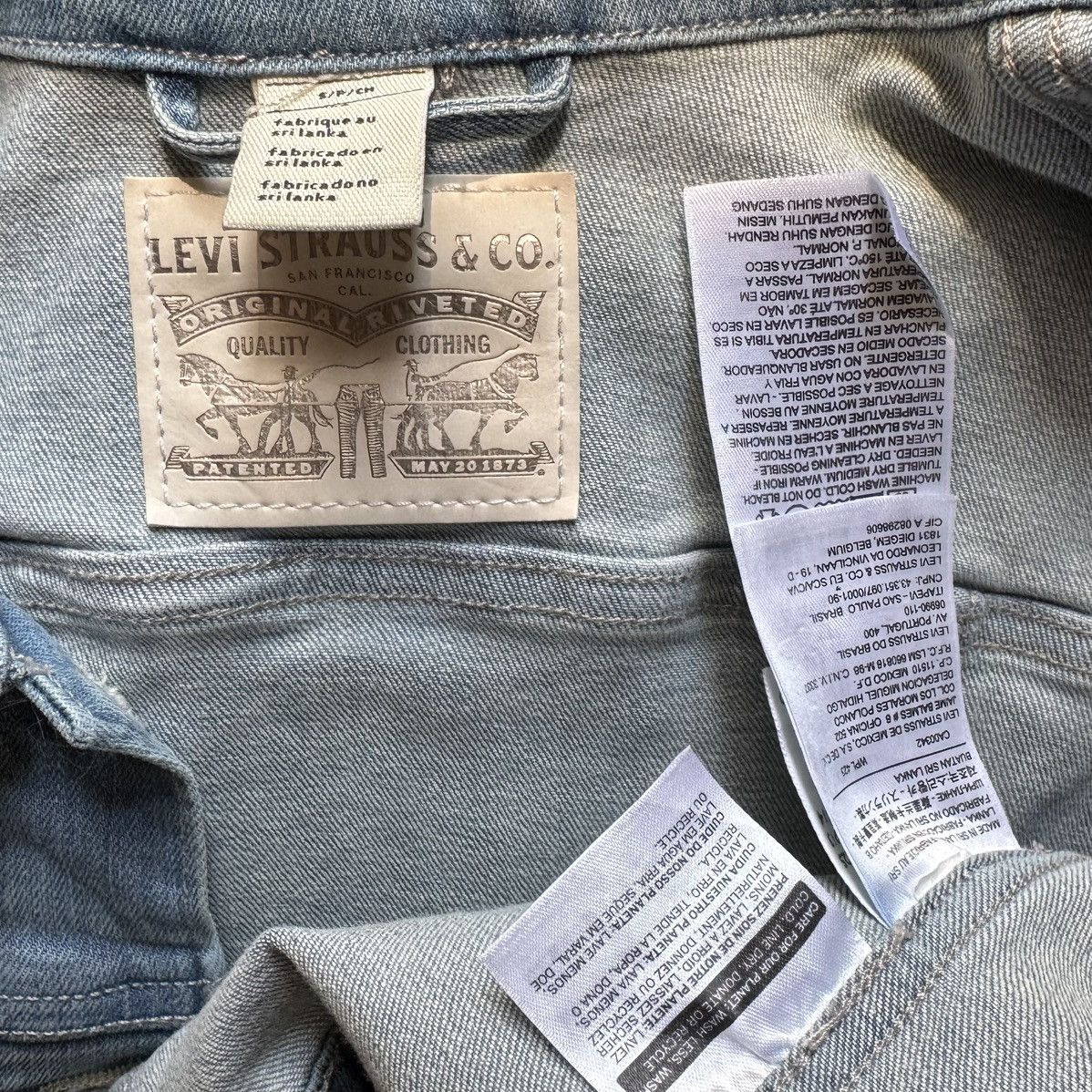 Levi's Retro, Levi’s Brand, Princess Kitty, Light-Wash Denim Vest Size S / US 4 / IT 40 - 7 Thumbnail