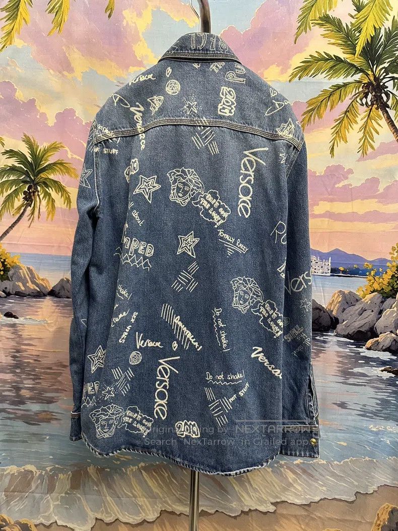 Versace Versace Main line shirt denim jacket Size US XS / EU 42 / 0 - 3 Thumbnail