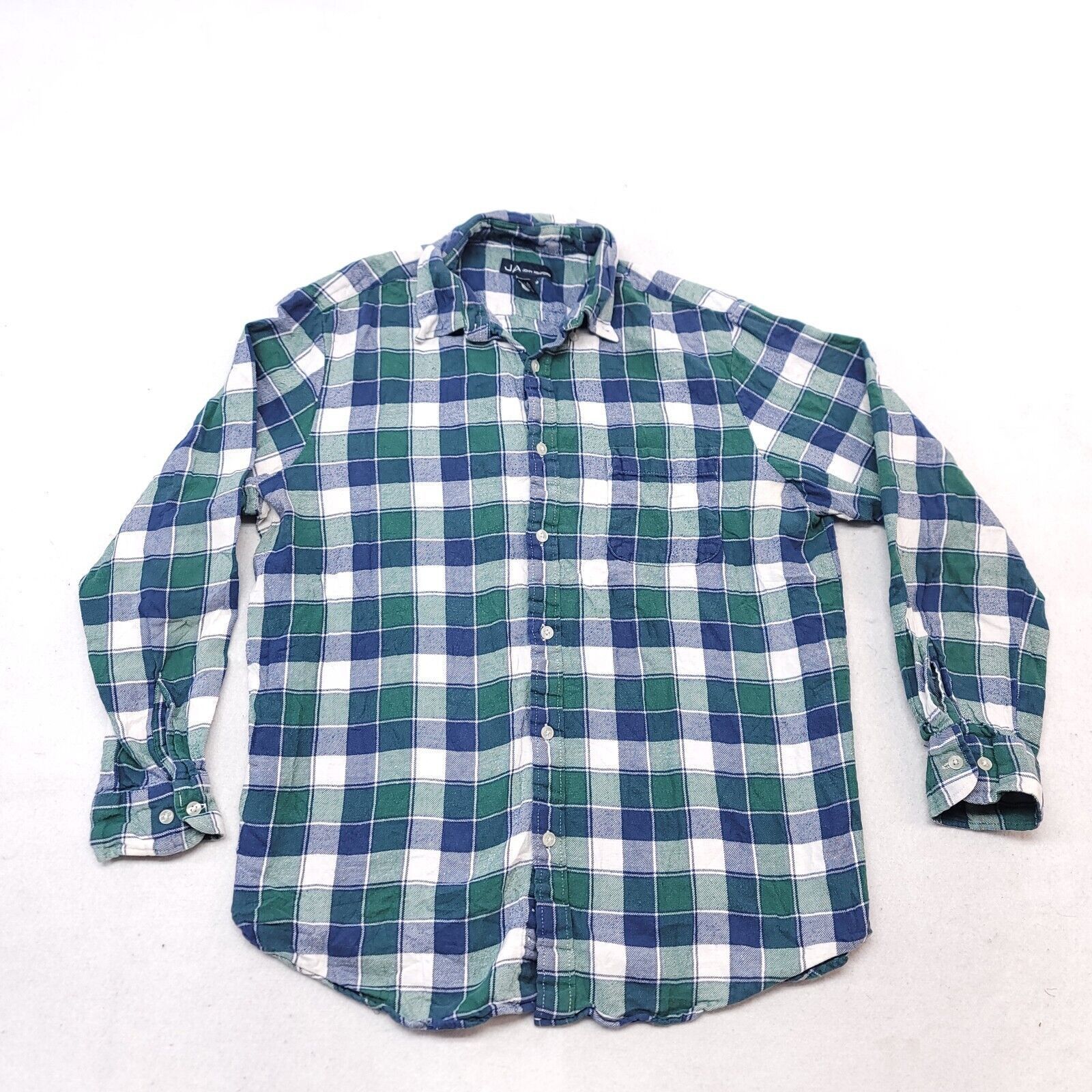 John Ashford John Ashford Gingham Flannel Shirt Mens Size L Blue Green Size US L / EU 52-54 / 3 - 2 Thumbnail