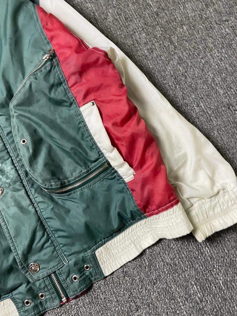 Japanese Brand Agress Sports Brand Color Block Bomber Style Jacket (183) Size US M / EU 48-50 / 2 - 10 Thumbnail