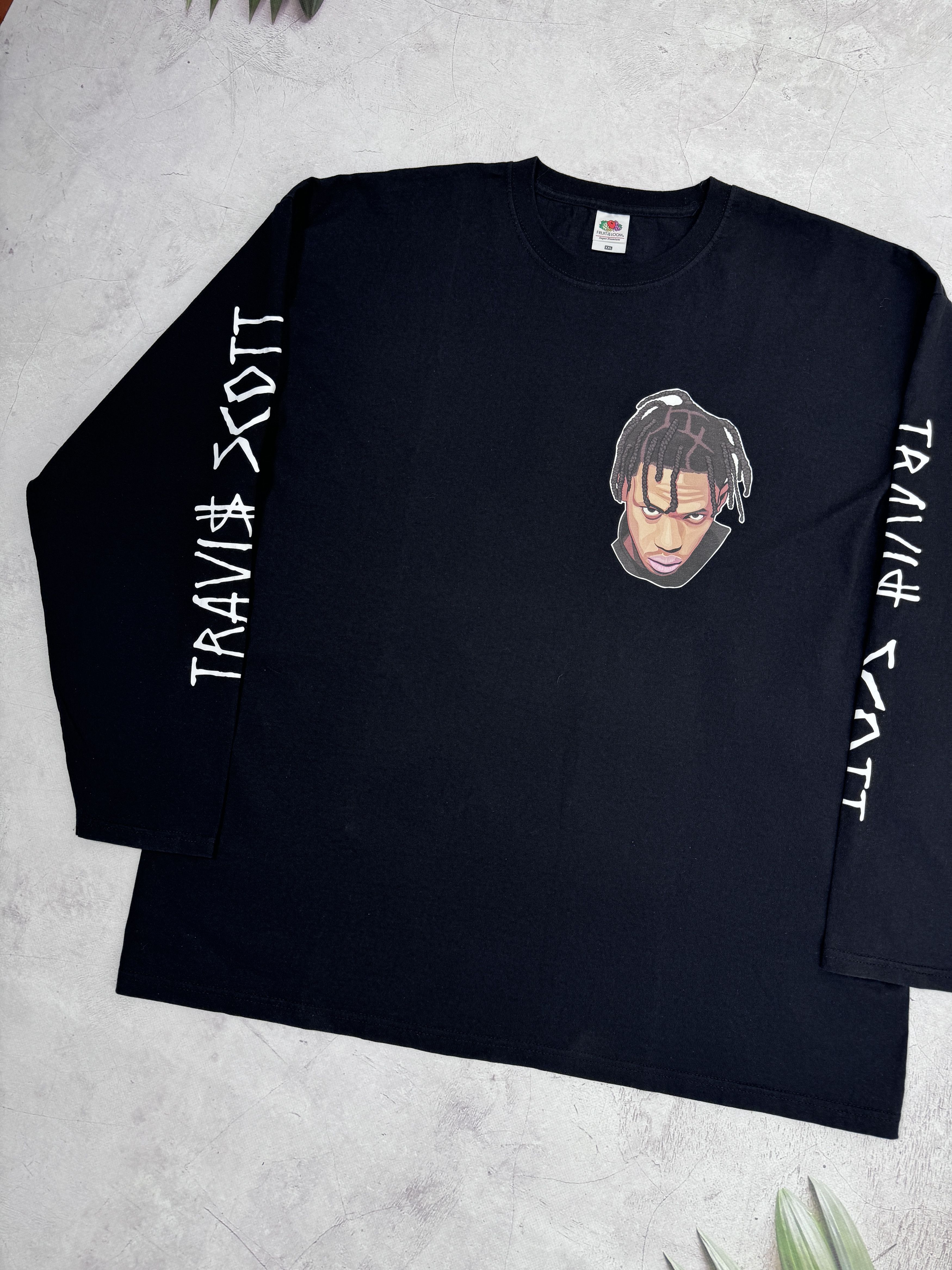 Band Tees × Fruit Of The Loom Travis Scott LA FLAME Tour T-Shirt LS by Fruit Of The Loom Size US XL / EU 56 / 4 - 3 Thumbnail