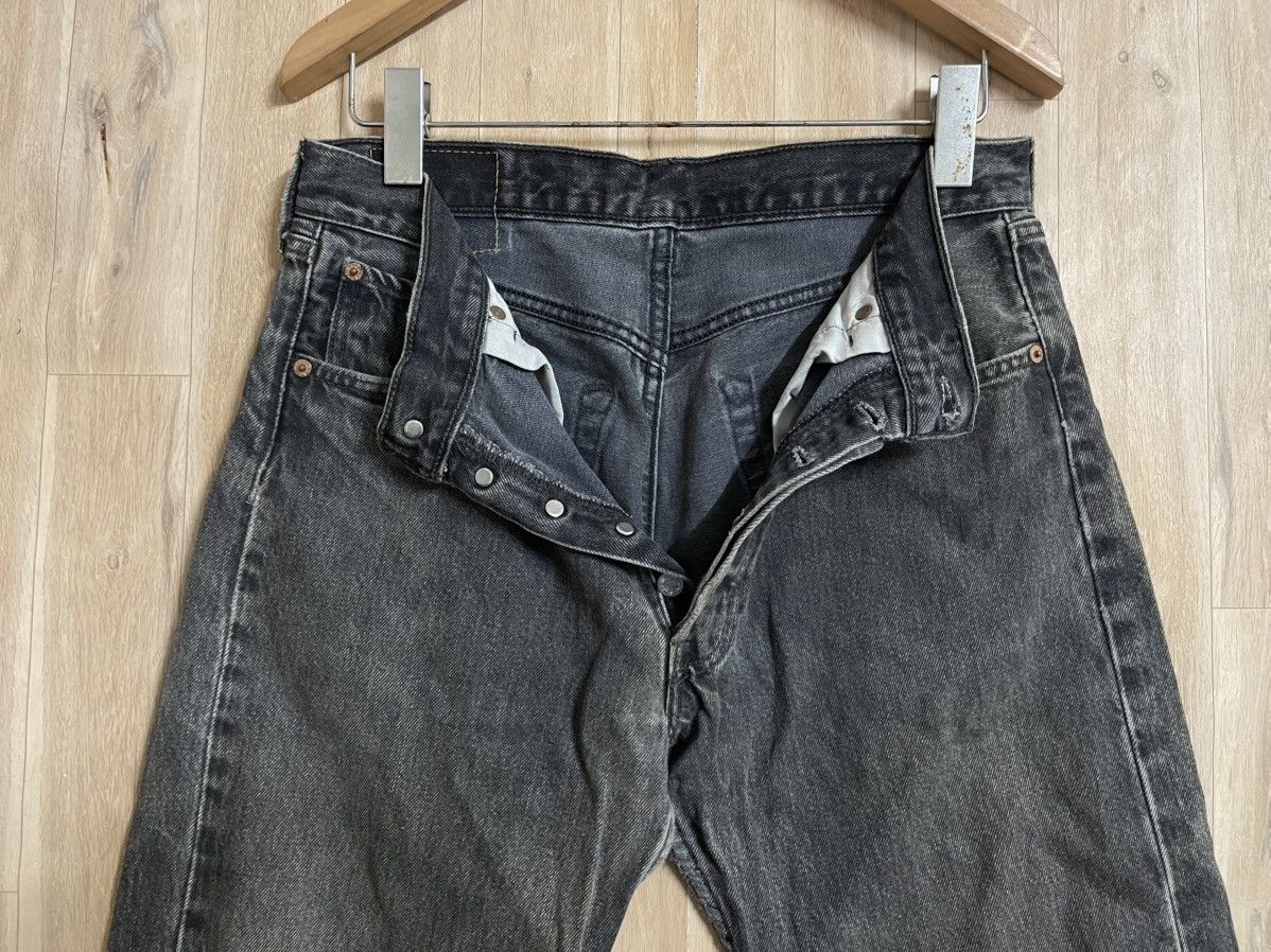 Levi's Vintage Levi’s 501 Jeans Super Black W31 L39 Made in USA Size US 31 - 4 Thumbnail