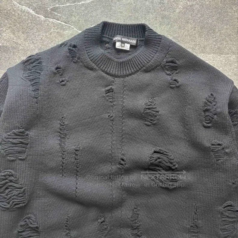 Junya Watanabe Junya Watanabe Distressed wool knit sweater Size US M / EU 48-50 / 2 - 3 Thumbnail