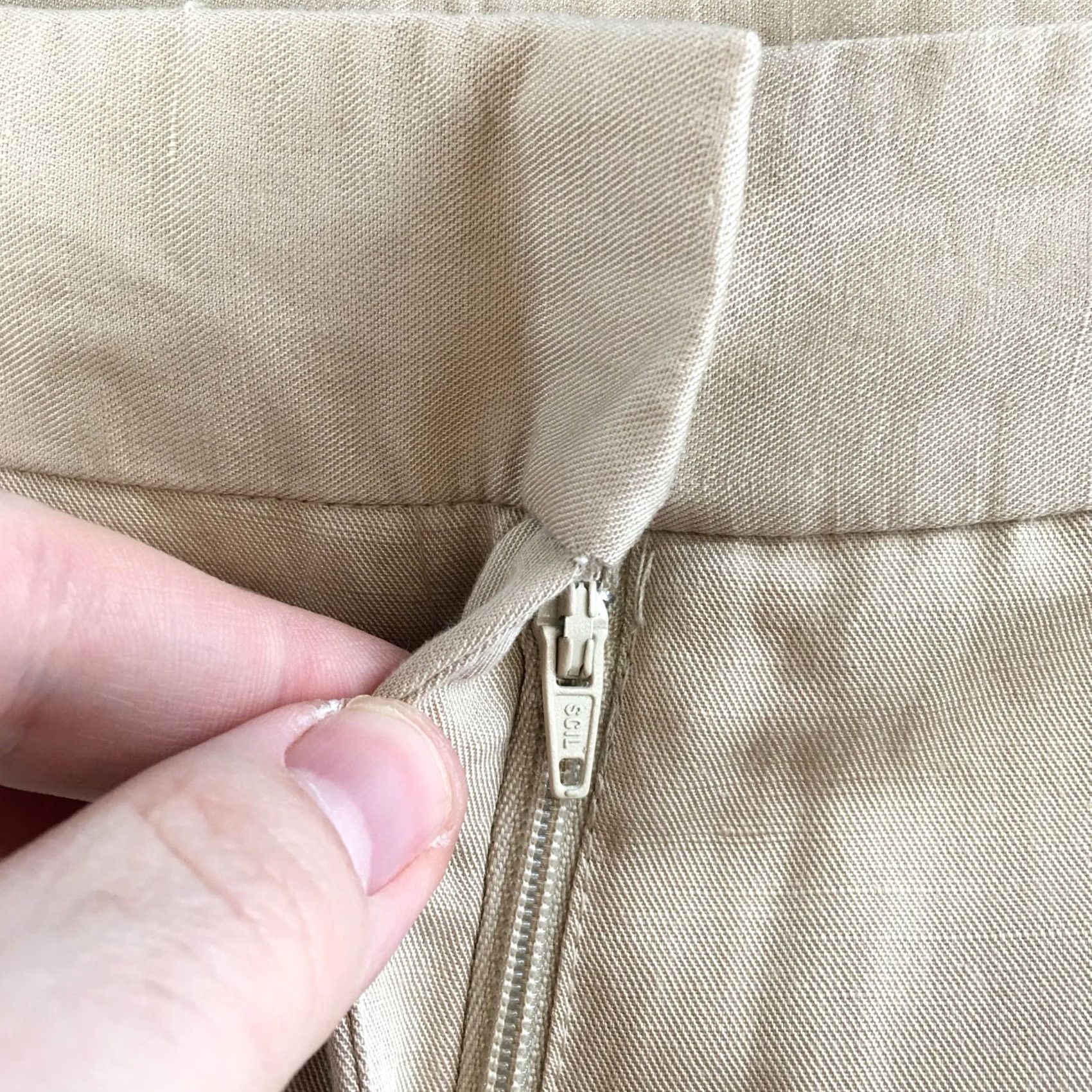 Worthington Worthington Pants Womens 14 Beige Khaki High Rise Straight Zip Fly Casual NEW Size 36" / US 14 / IT 50 - 5 Thumbnail