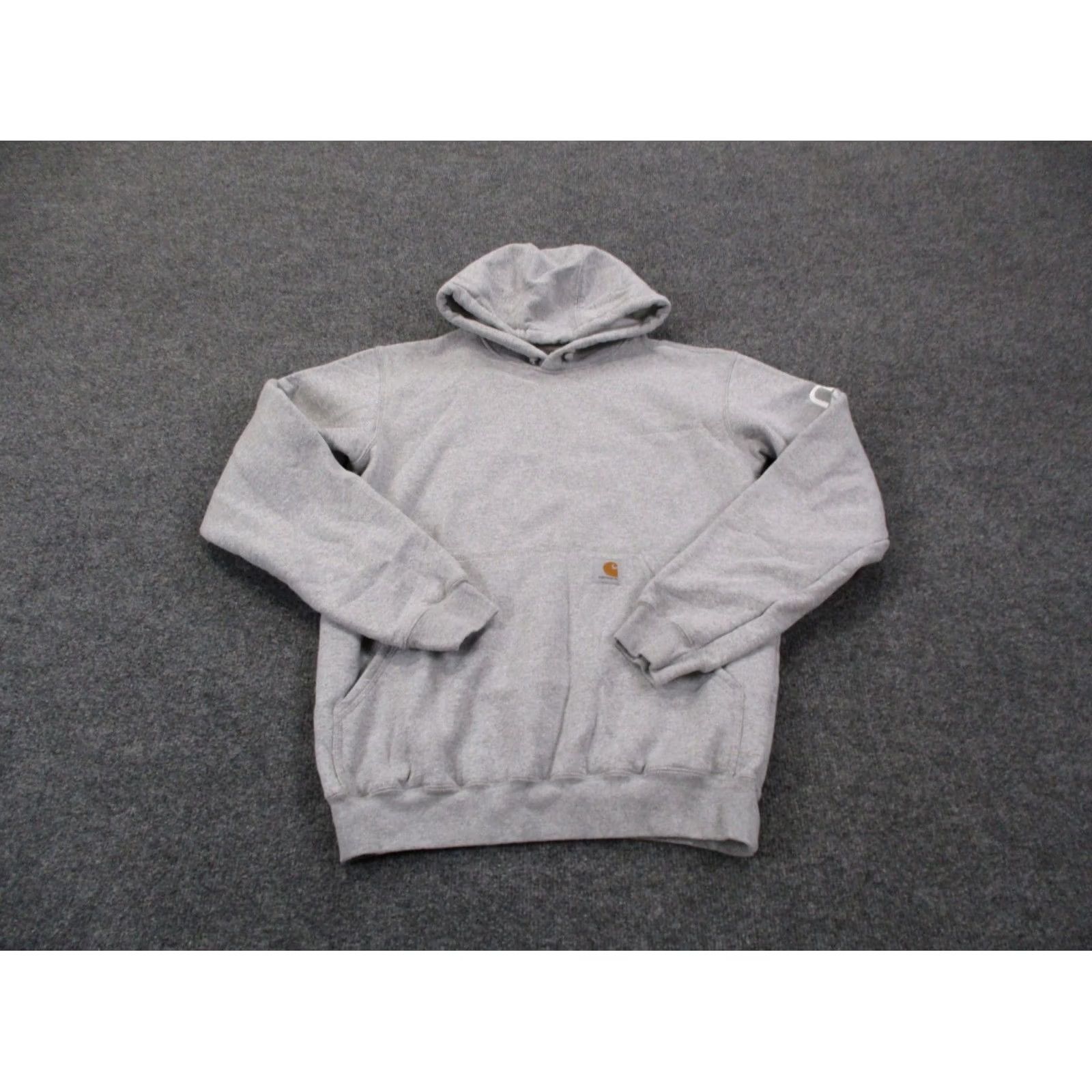 Carhartt Carhartt Hoodie Mens S Gray Relaxed Sweatshirt Work Logo Outdoor Pockets Hooded Thermal Shirt Mens Size US S / EU 44-46 / 1 - 2 Thumbnail