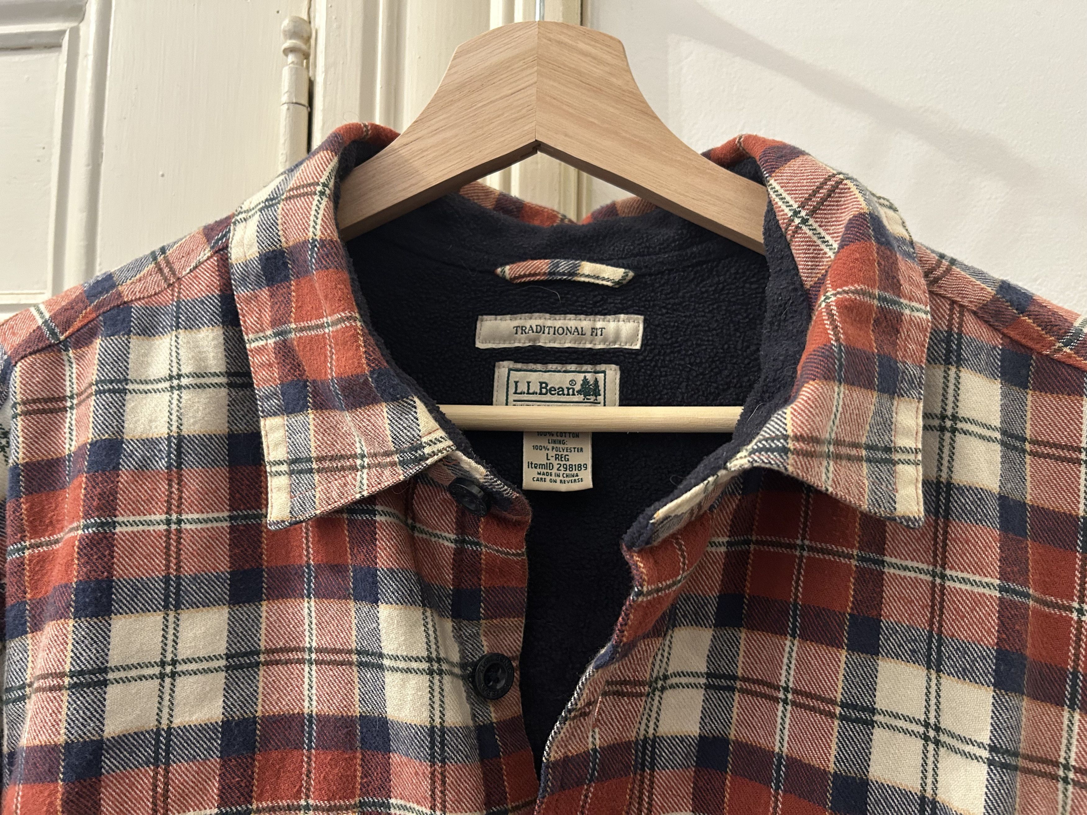 L.L. Bean L.L. Bean Fleece Lined Flannel Size US L / EU 52-54 / 3 - 2 Thumbnail