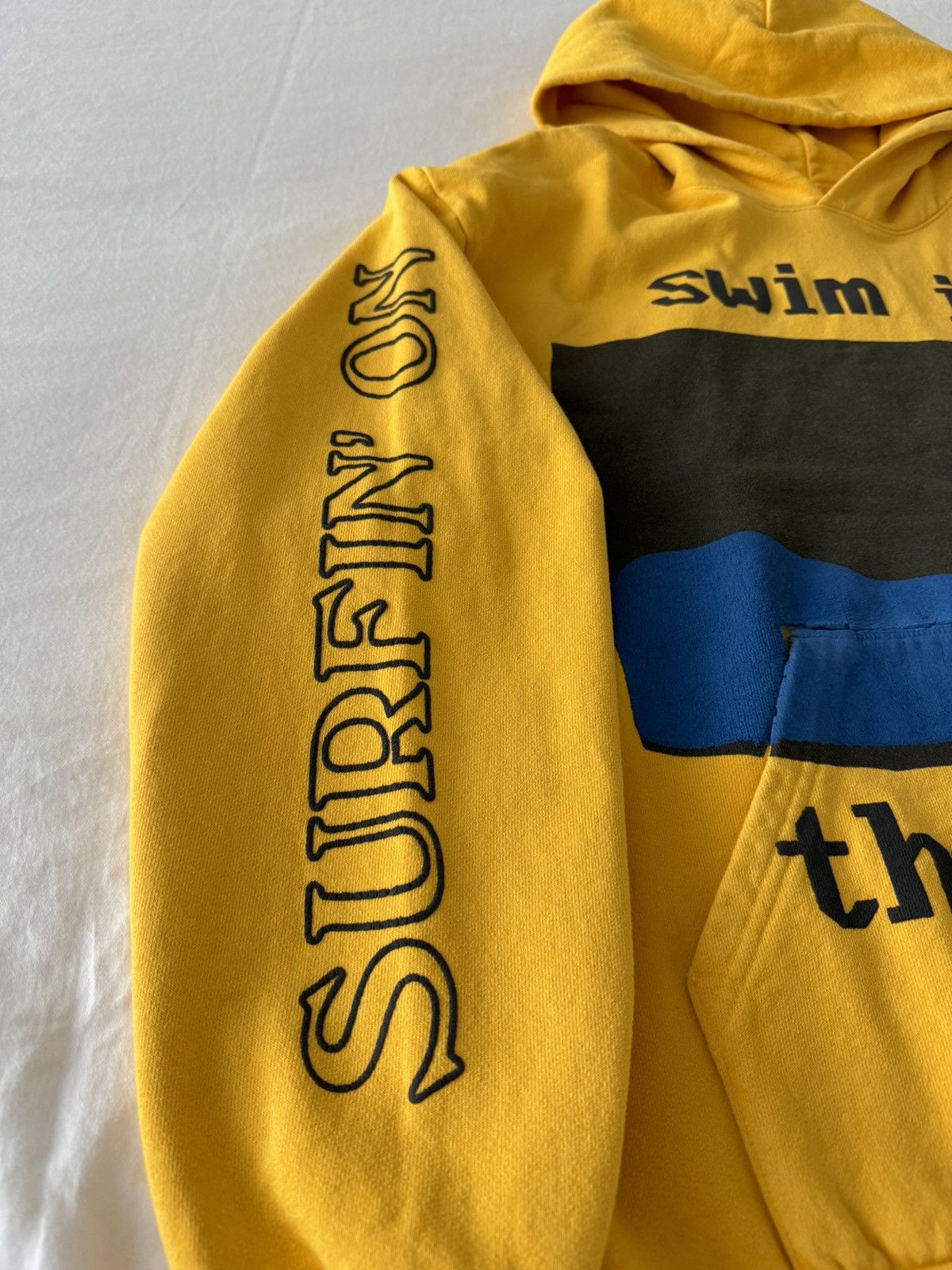 Cactus Plant Flea Market × Kid Cudi Kid Cudi CPFM Swim In The Light Yellow Hoodie Size US L / EU 52-54 / 3 - 4 Thumbnail