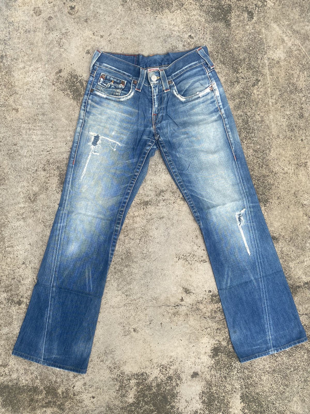 If Six Was Nine × Japanese Brand × True Religion Flare Jeans True Religion Distressed Bootcut Size US 33 - 3 Thumbnail