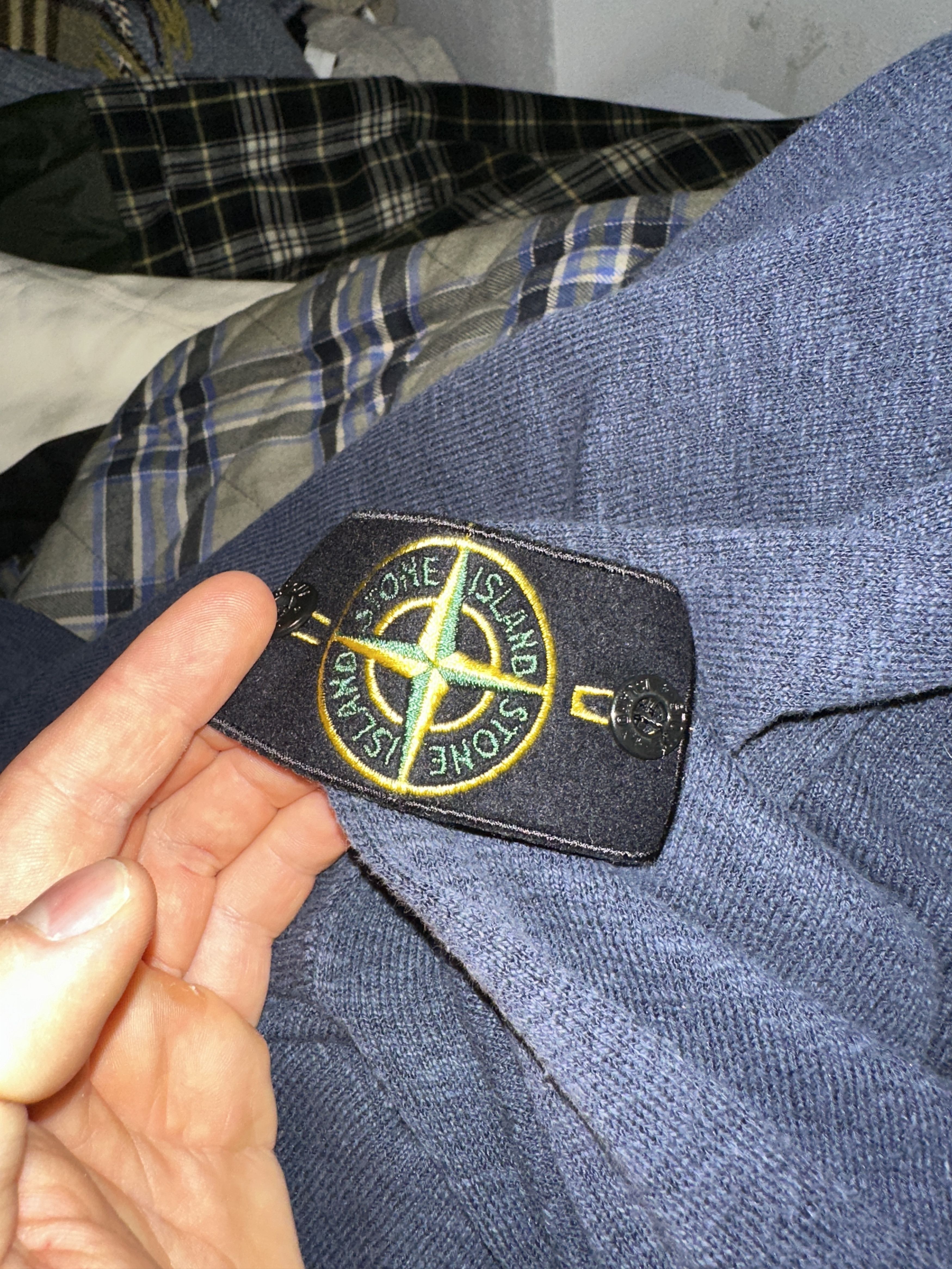 Stone Island Stone Island Light Pullover V-Neck Sweater Size XL Size US XL / EU 56 / 4 - 18 Thumbnail