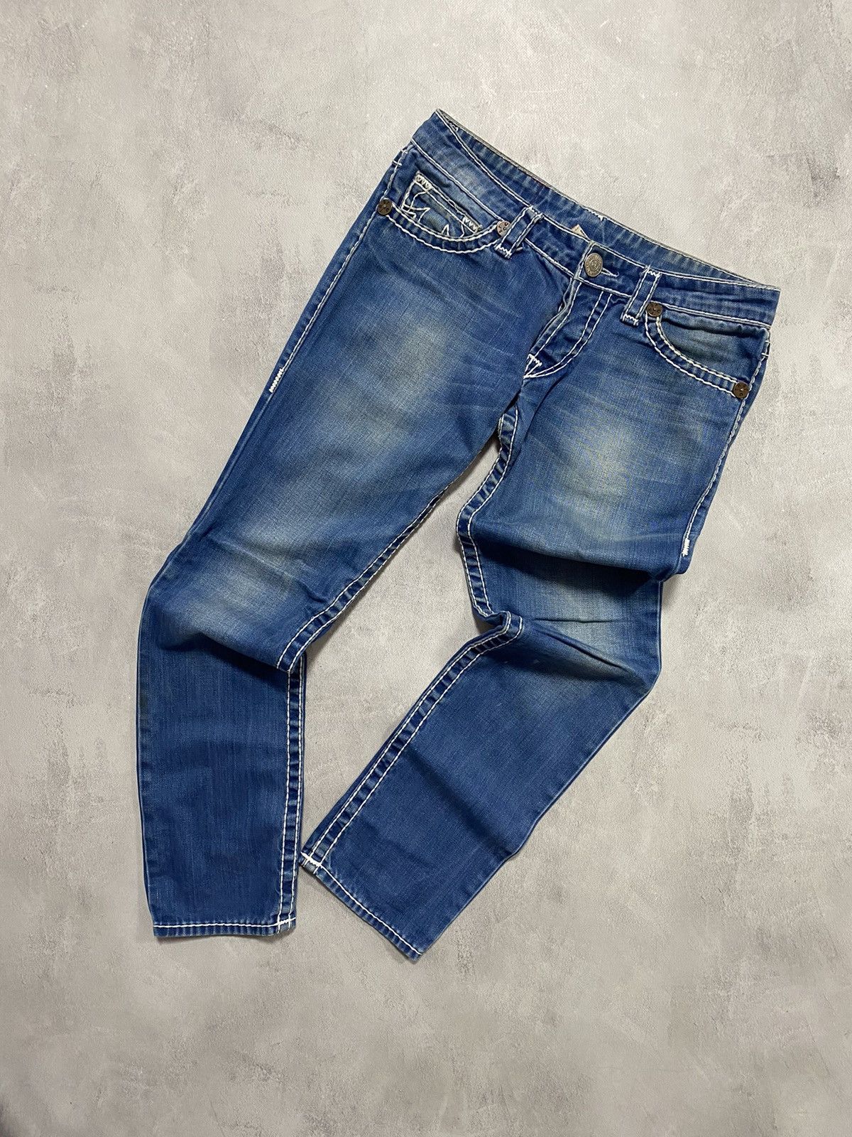 True Religion × Vintage Vintage Jeans Pants True Religion Jhony Super T SLIM-FIT /32 Size US 32 / EU 48 - 2 Thumbnail