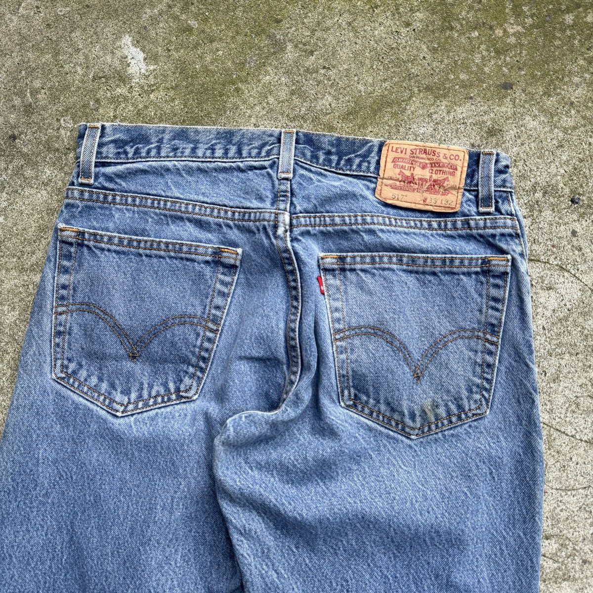 Levi's Levi's 517 Bootcut Faded Thrashed Jeans ERD Grunge Chrome Size US 33 - 7 Thumbnail