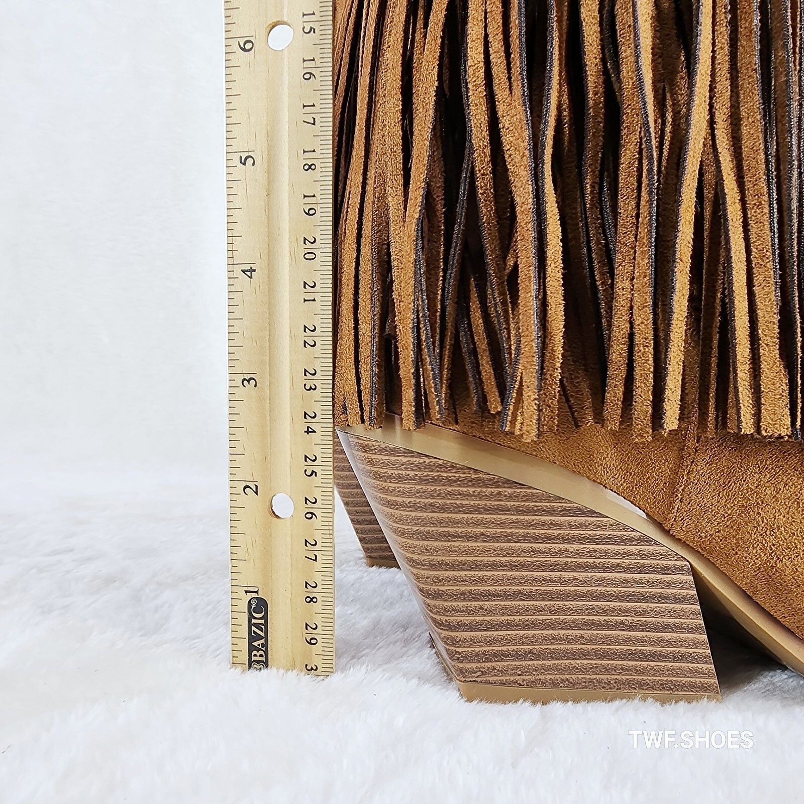 Other Dusty Trails Mid Calf Whiskey Brown Fringe Country Western C Size US 9 / IT 39 - 7 Thumbnail