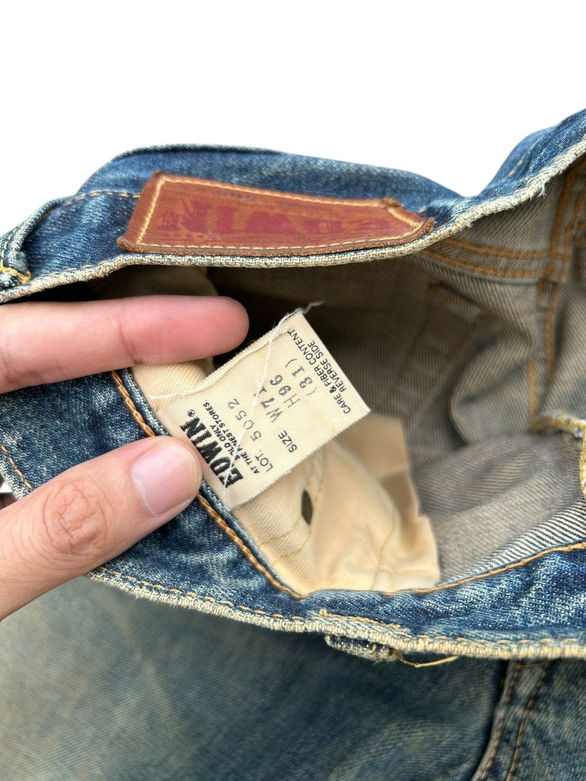 Edwin × If Six Was Nine × Kapital Vtg Edwin Selvedge Distressed Rusty Mudwash Denim Size US 28 / EU 44 - 7 Thumbnail