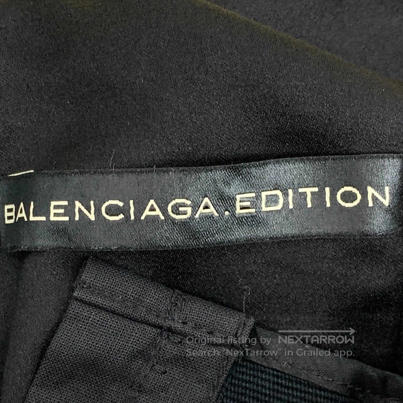 Balenciaga Balenciaga Black Silver Threaded Lace Wool Round Neck Slee Size XS / US 0-2 / IT 36-38 - 5 Thumbnail