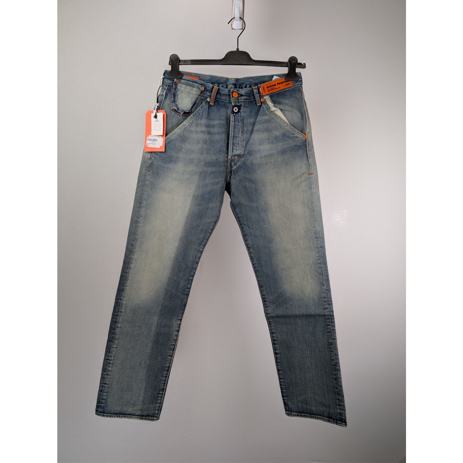 Heron Preston o1rshd1 Levi's 501 Vintage Wash Denim Jeans in Blue Size US 28 / EU 44 - 1 Thumbnail
