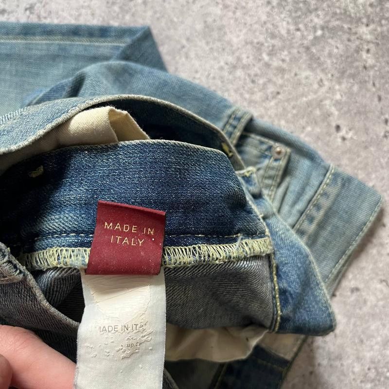 Japanese Brand × Vintage Y2K Vintage Distressed Blue Jeans Made in Italy Size 30-31 Size US 30 / EU 46 - 4 Thumbnail
