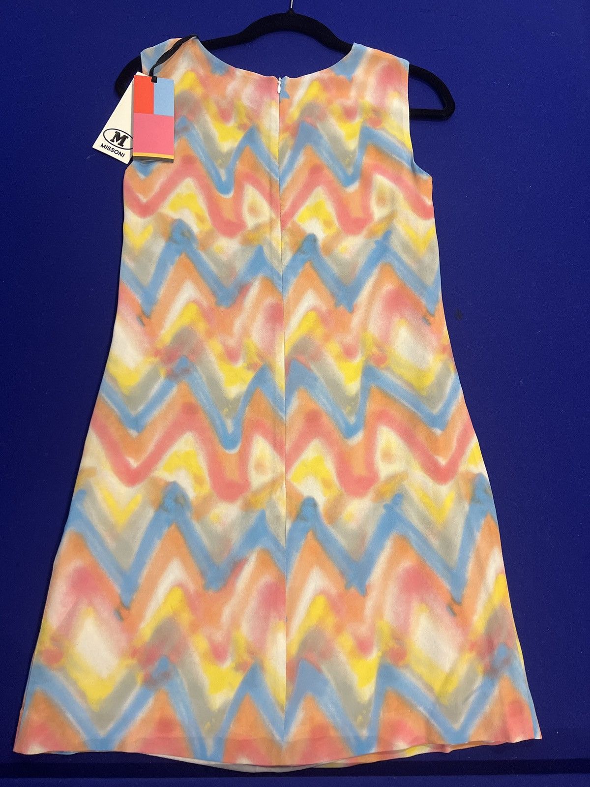 Missoni Missoni chevron zig zag pastel sleeveless shift dress Size S / US 4 / IT 40 - 2 Thumbnail