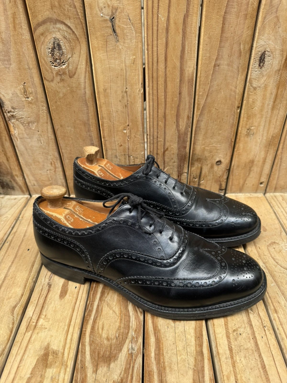 Church's Church’s ‘FRANKLIN’ black wingtip brogue Mens shoes US 11 F Size US 11 / EU 44 - 7 Thumbnail