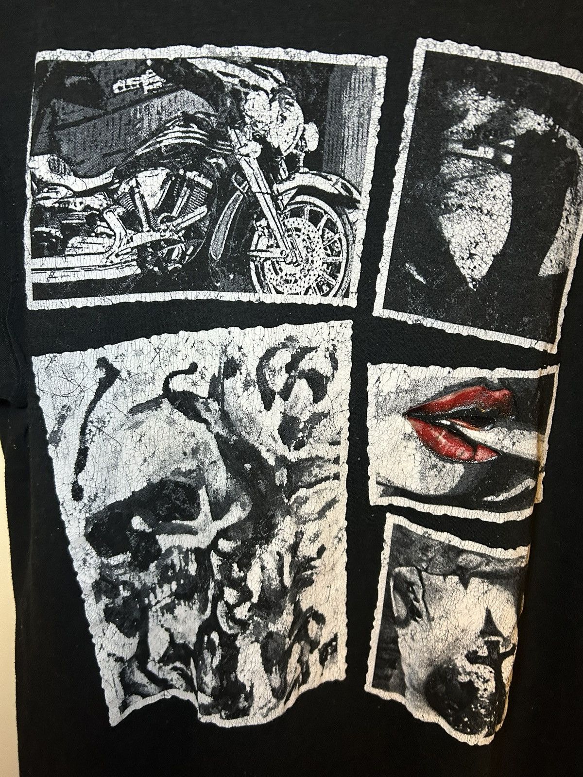 Mecca Vintage Mecca jeans 3d lip grunge print t-shirt Size US XL / EU 56 / 4 - 4 Thumbnail