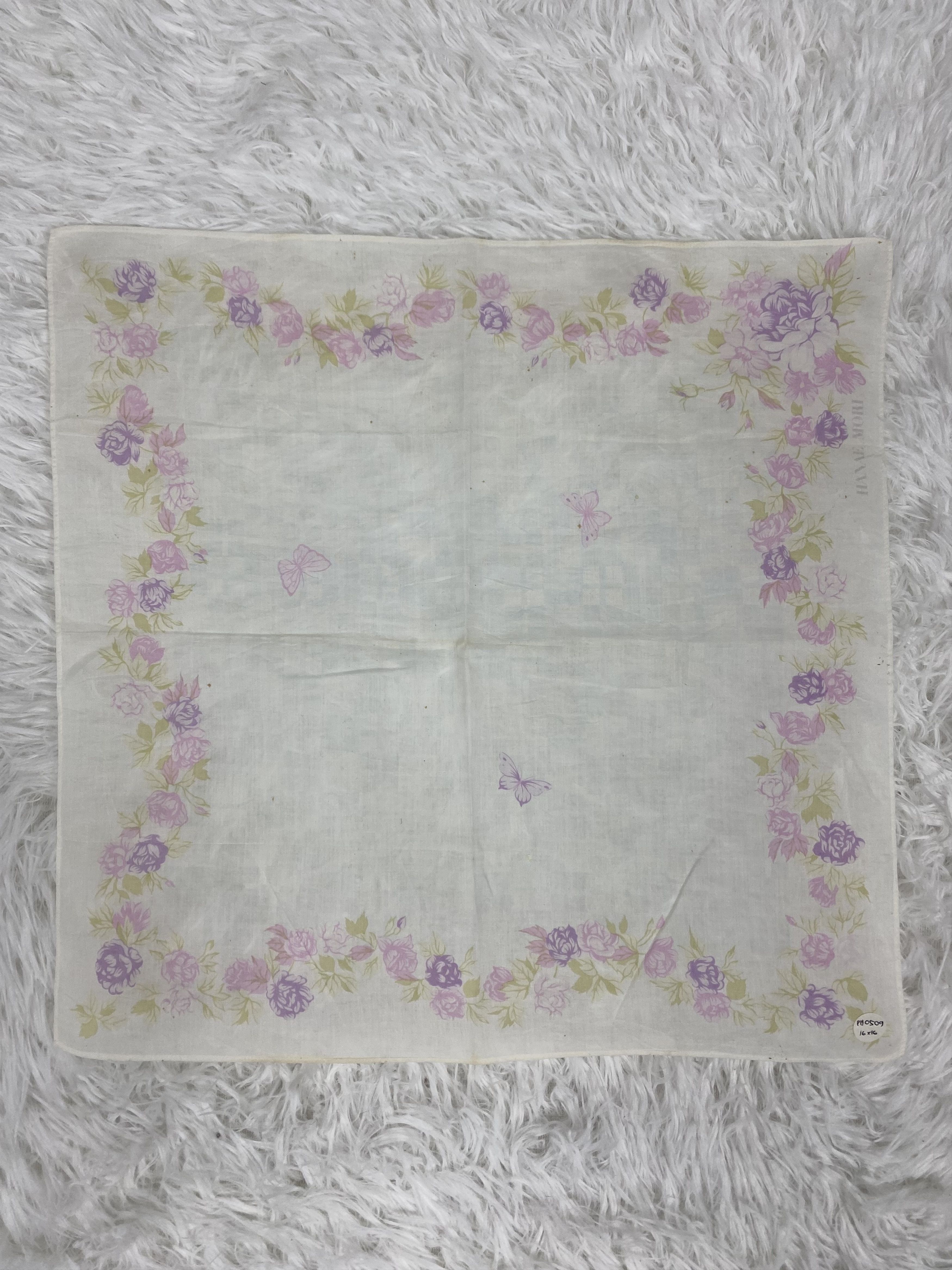 Hanae Mori Vintage Hanae Mori Handkerchief Neckerchief PH0509 Size ONE SIZE - 3 Thumbnail