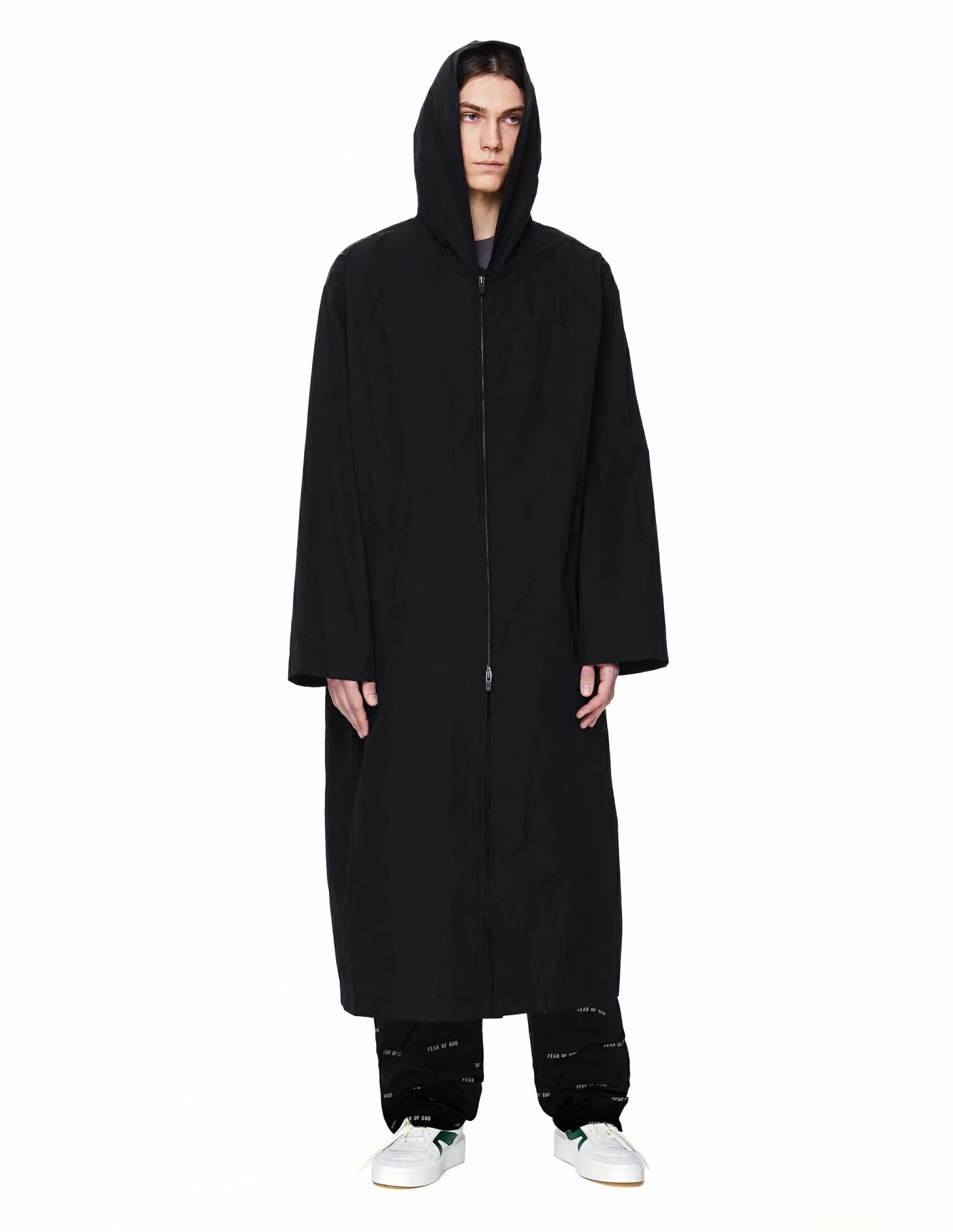Fear of God $1195 Fear of God Logo Nylon Hooded Rain Jacket Size US XS / EU 42 / 0 - 2 Thumbnail