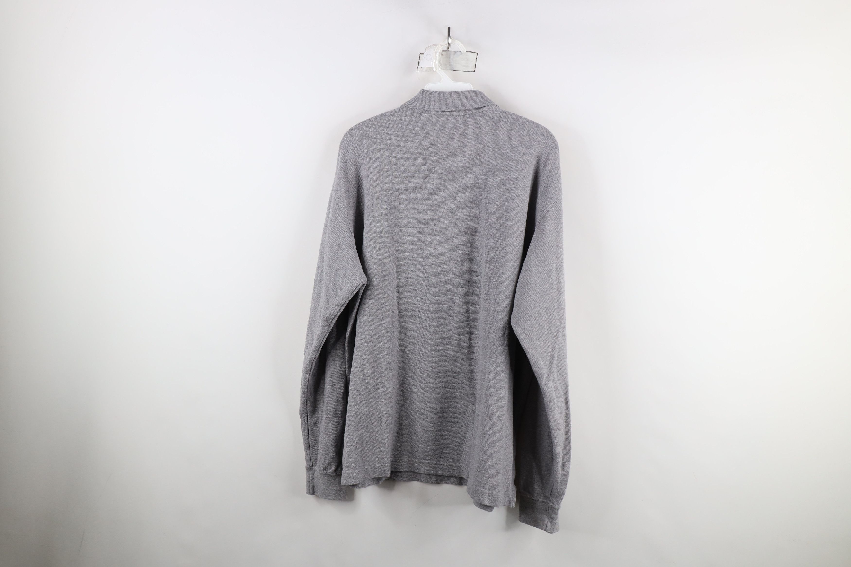 Vintage Vintage 90s Streetwear Long Sleeve Rugby Polo Shirt Gray Size US L / EU 52-54 / 3 - 9 Thumbnail